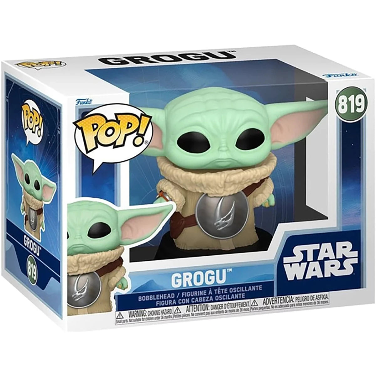 Figurine Grogu avec armure - Star Wars - Funko Pop! n°819