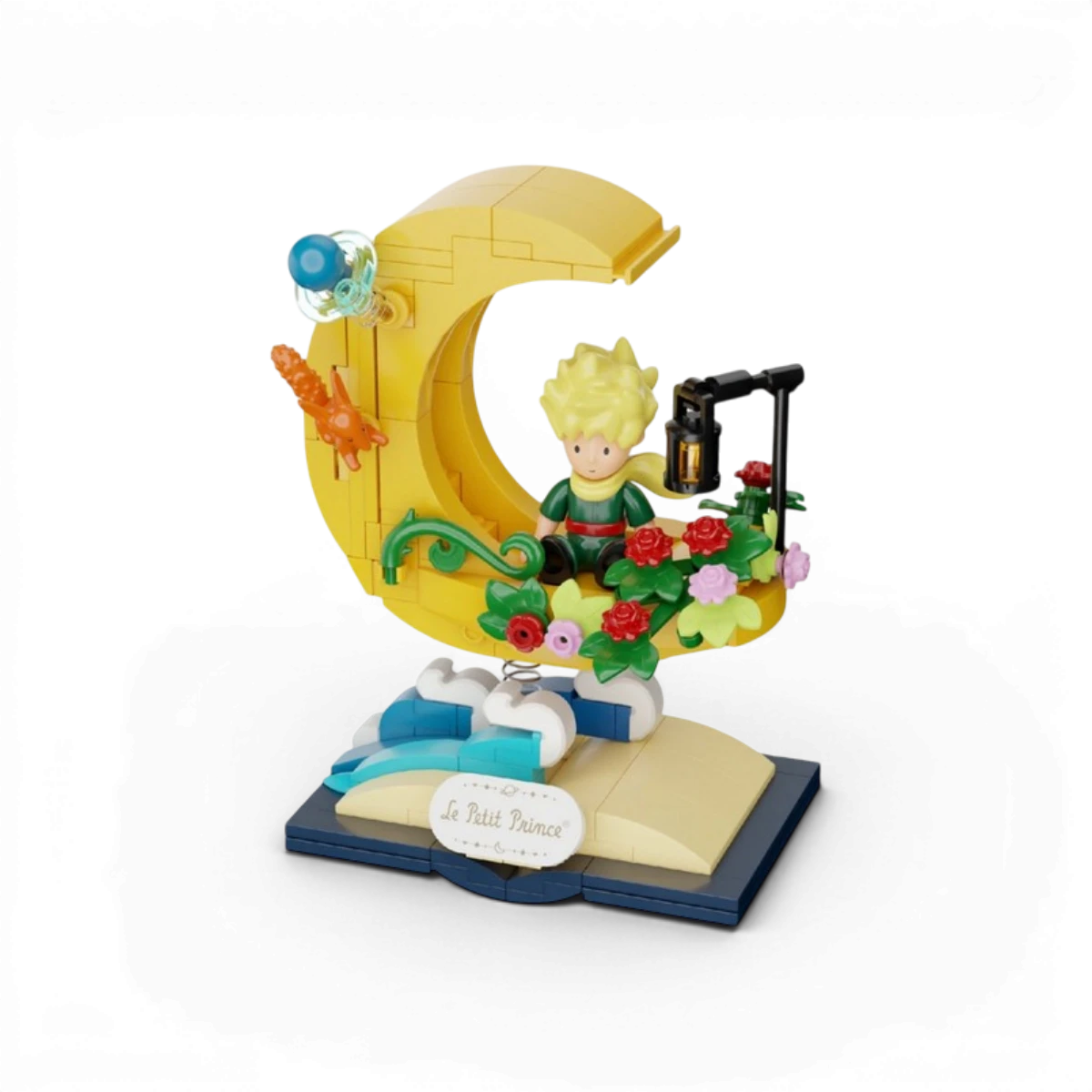 Figurine Le Petit Prince renard sur la lune - Pantasy à construire