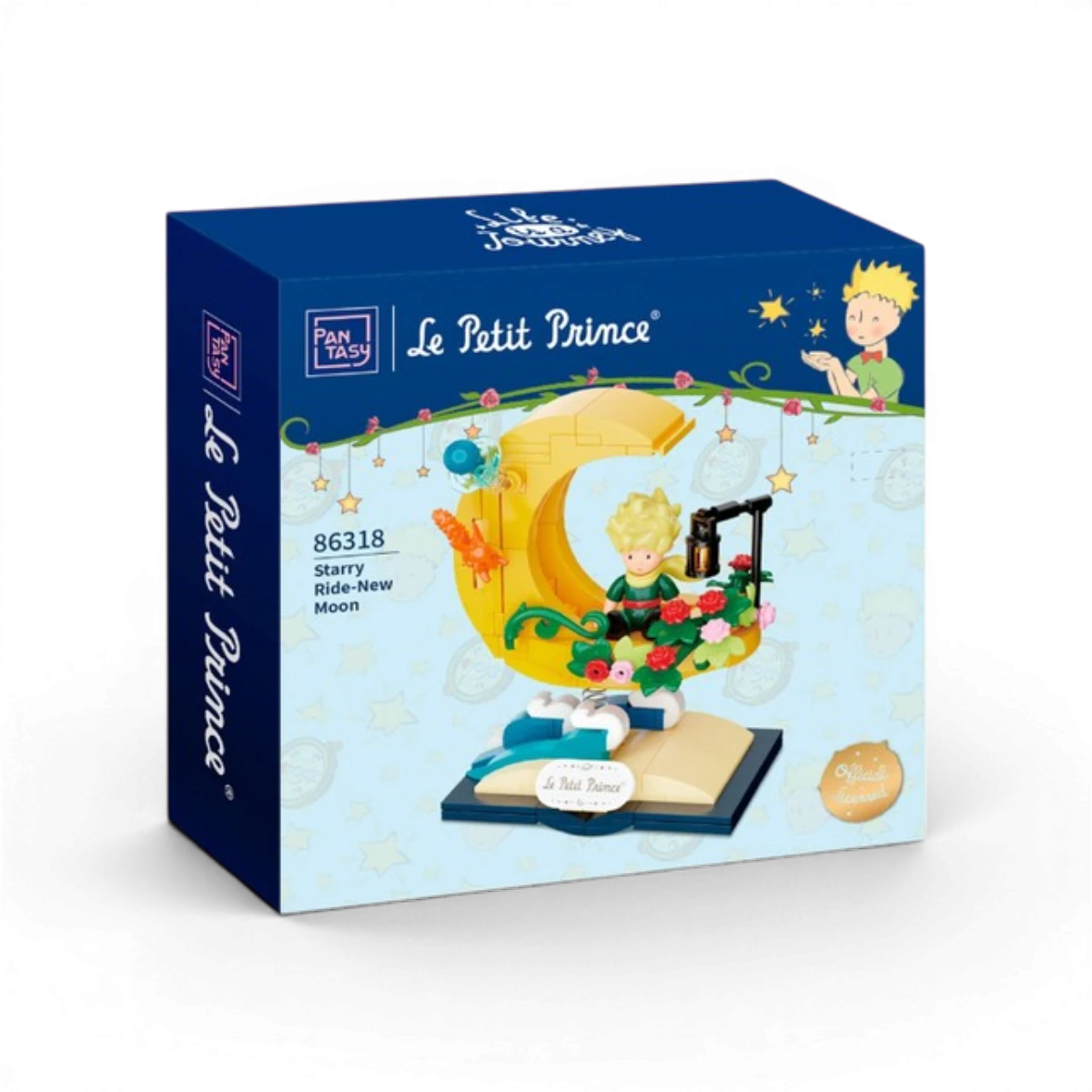 Figurine Le Petit Prince renard sur la lune - Pantasy à construire