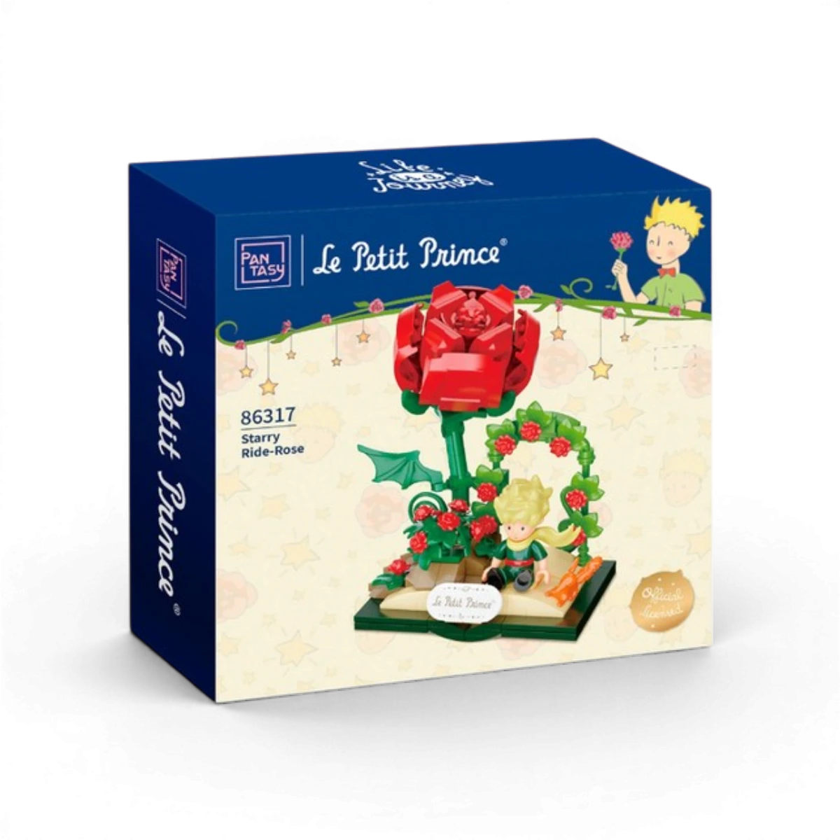 Figurine Le Petit Prince renard et rose - Pantasy à construire