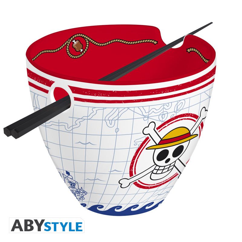 Bol à ramen avec baguettes Luffy – One Piece