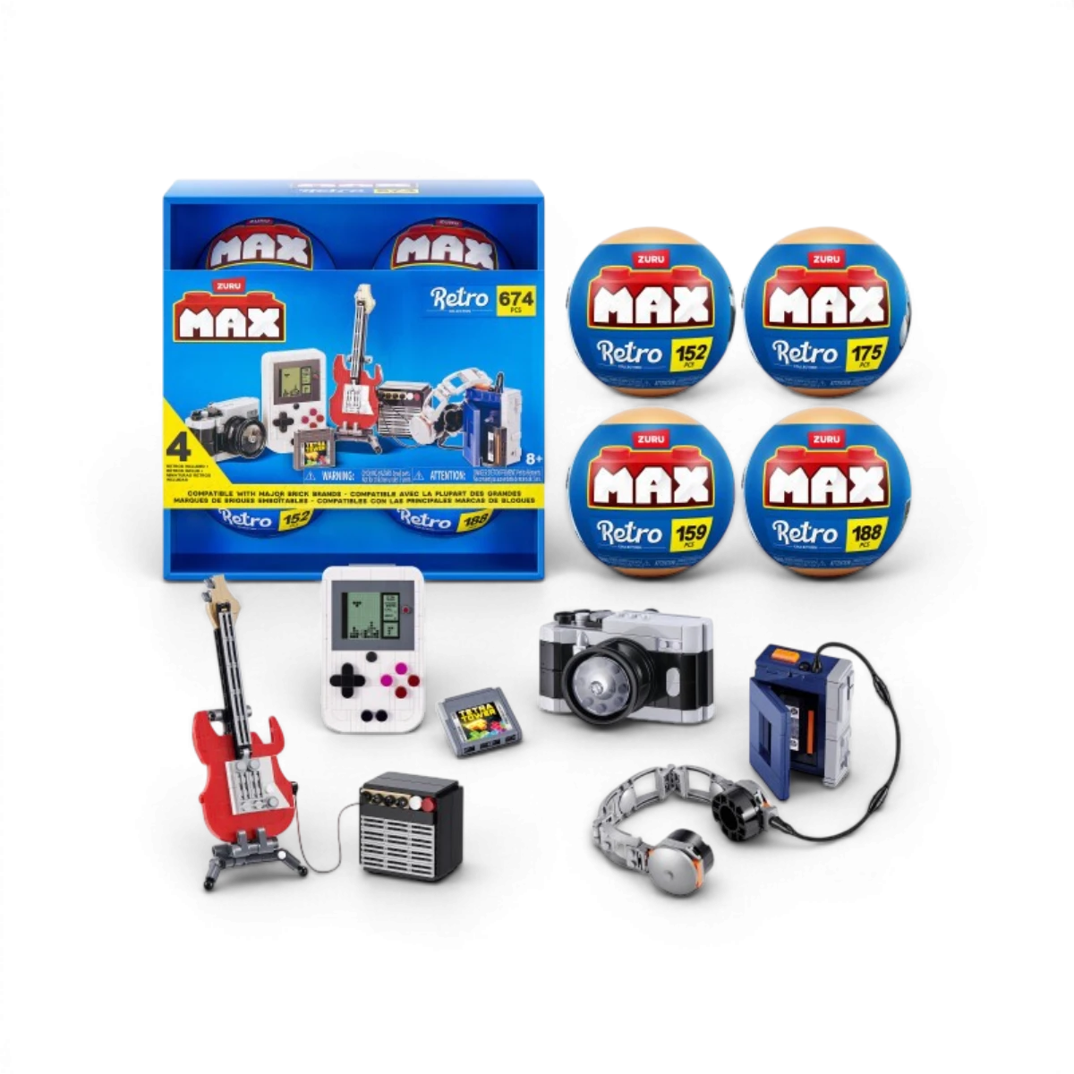 Coffret 4 capsules MAX Rétro série 2