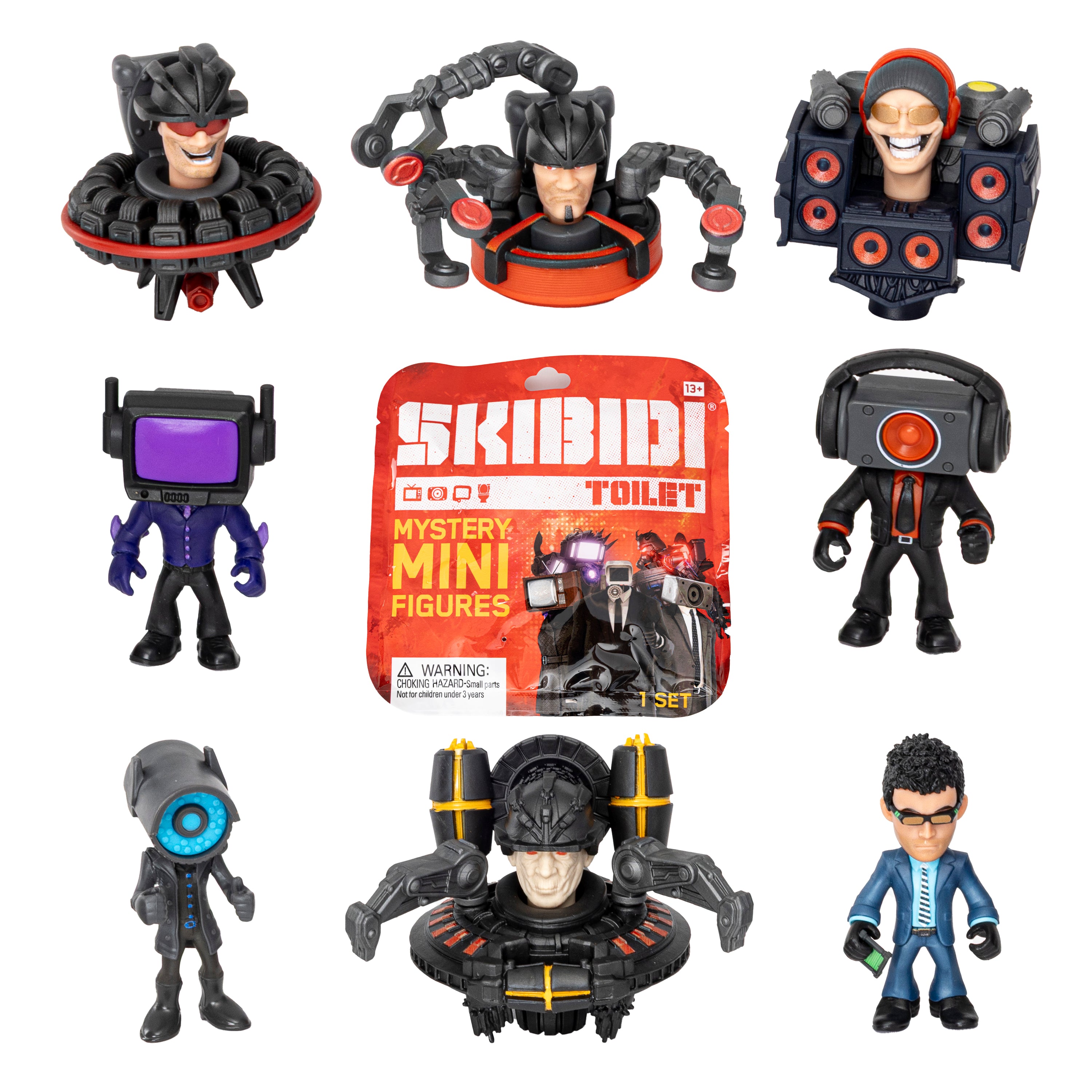 Mini figurine mystère série 2 – Skibidi Toilet (modèle aléatoire)