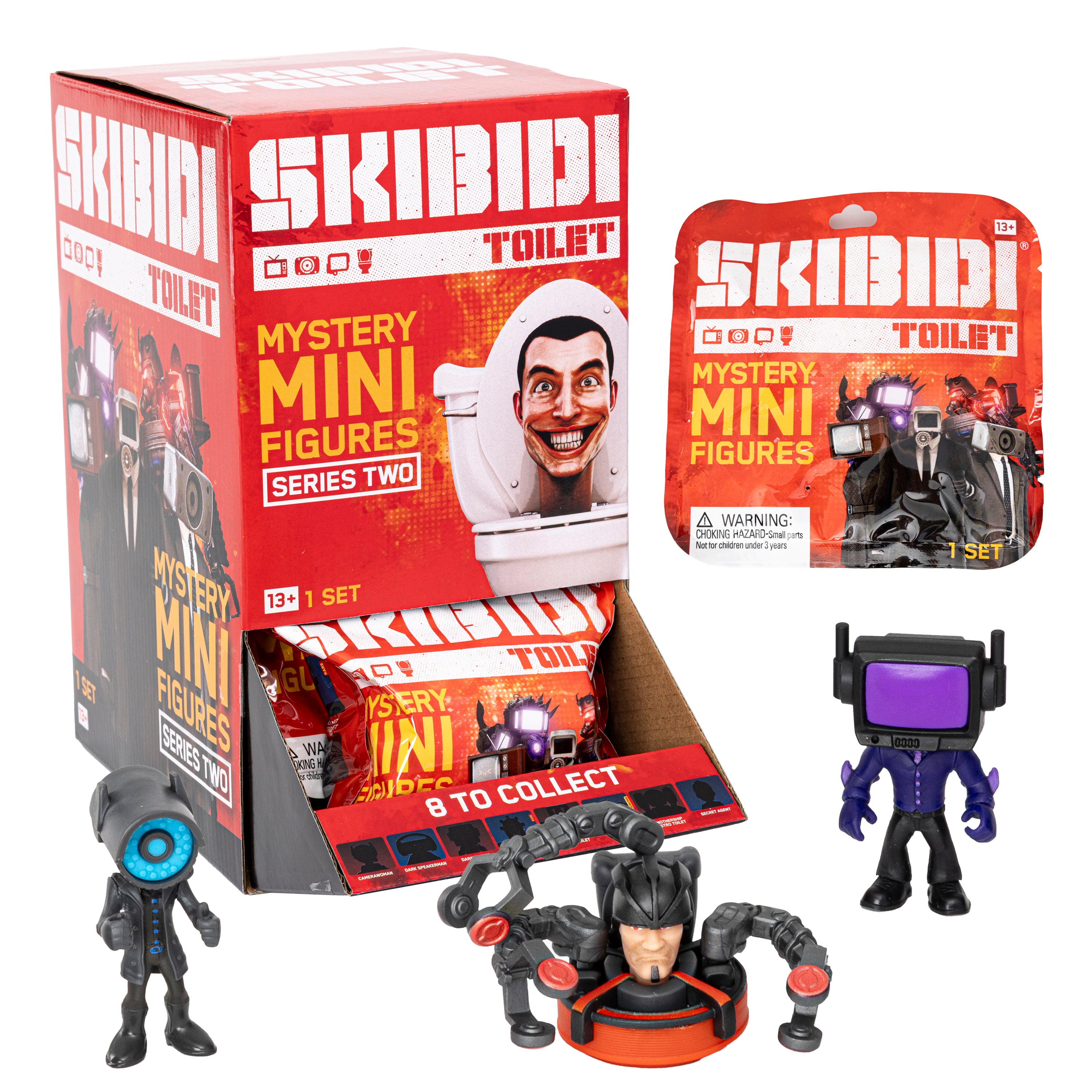 Mini figurine mystère série 2 – Skibidi Toilet (modèle aléatoire)