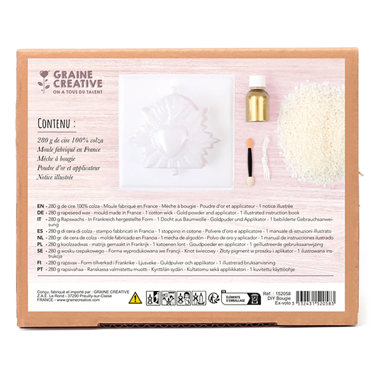 Bougie Ex-Voto – Kit créatif DIY