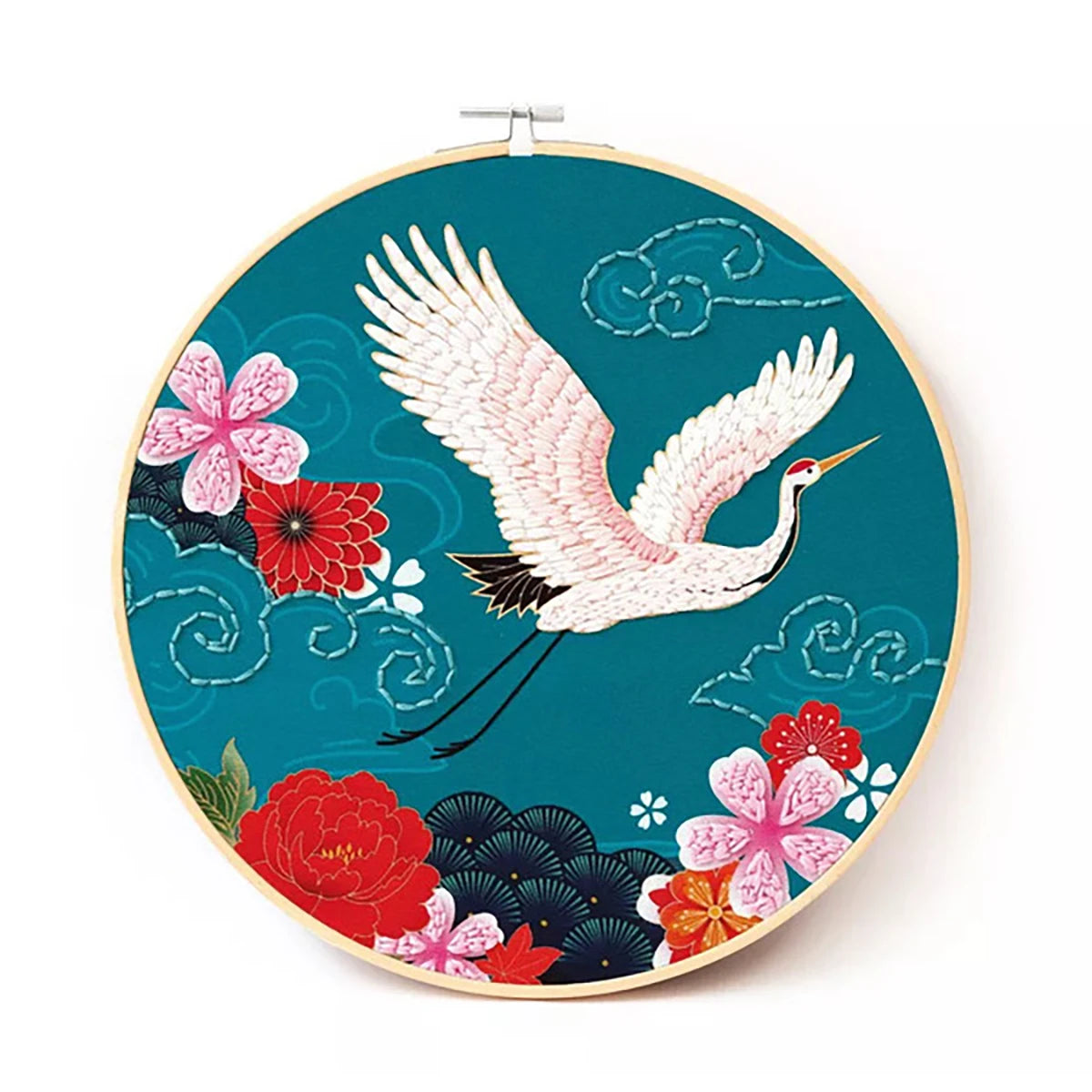Grue du Japon 25cm – Keep It Punchy – Kit DIY punch needle