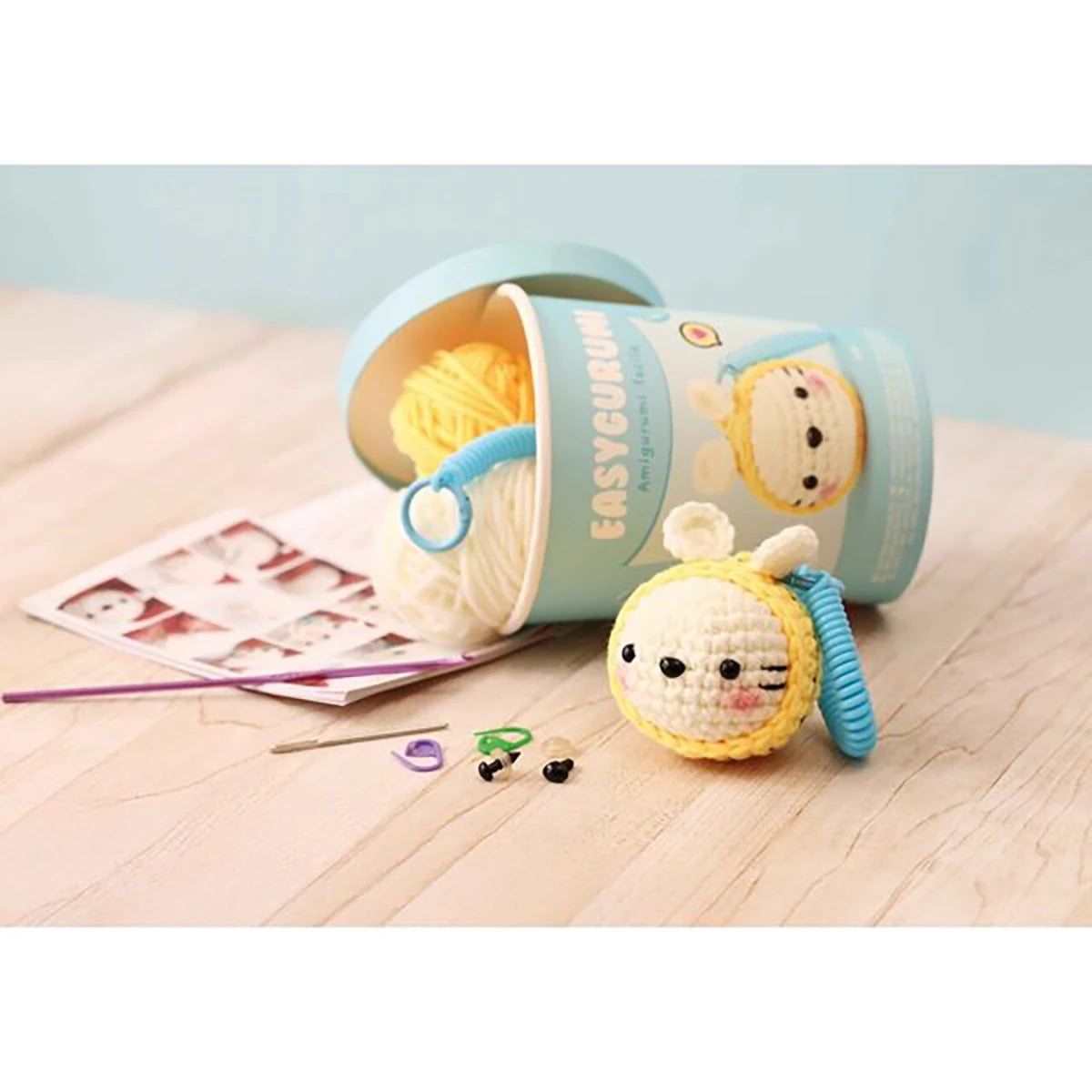 Abeille – Easygurumi – Kit porte-clé DIY
