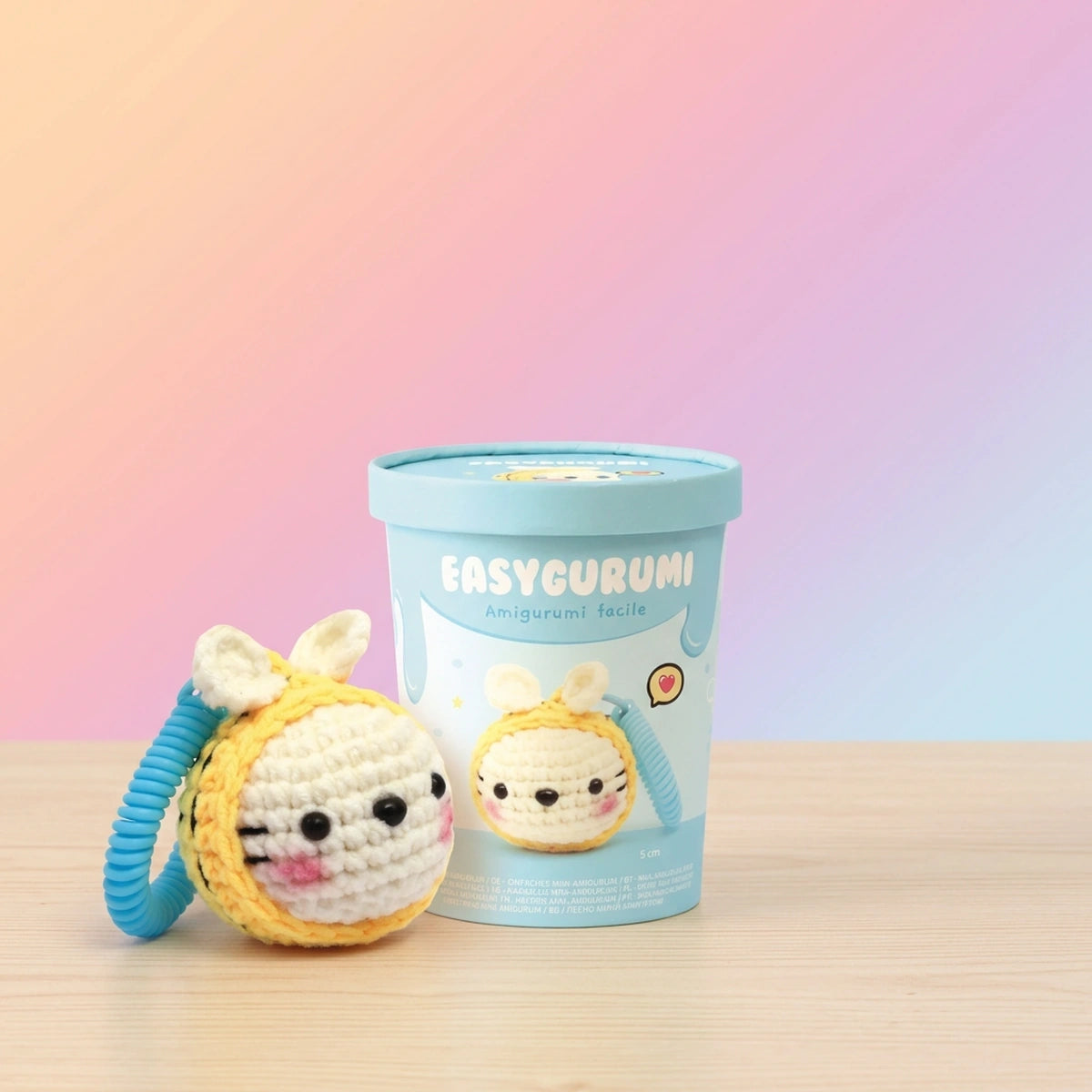Abeille – Easygurumi – Kit porte-clé DIY