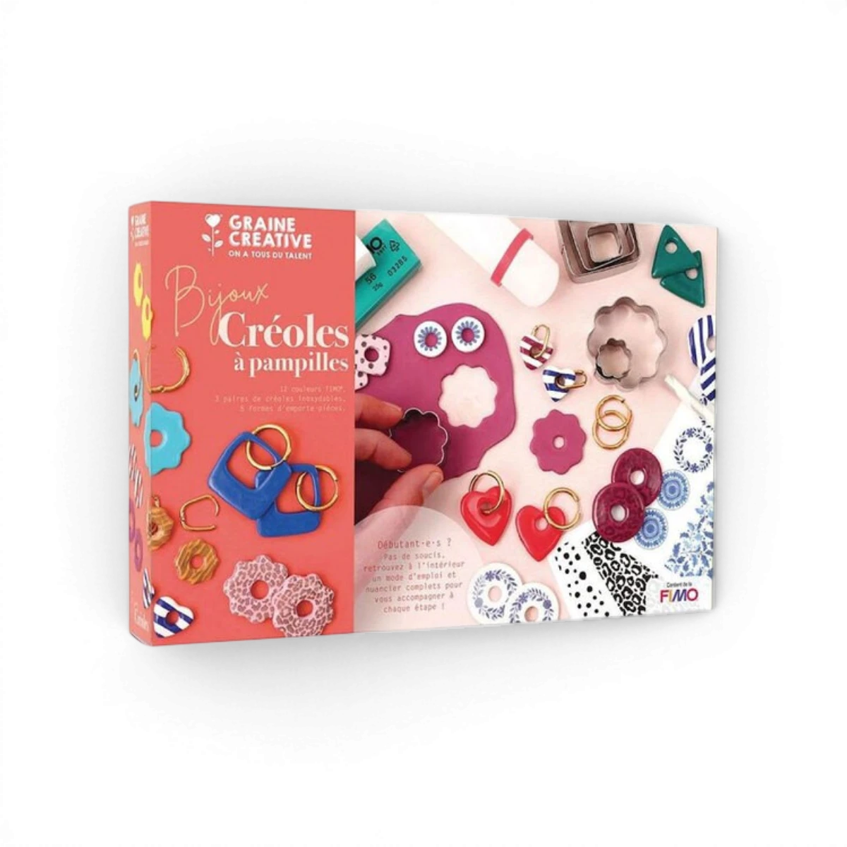Créoles à Pampilles – FIMO – Coffret DIY