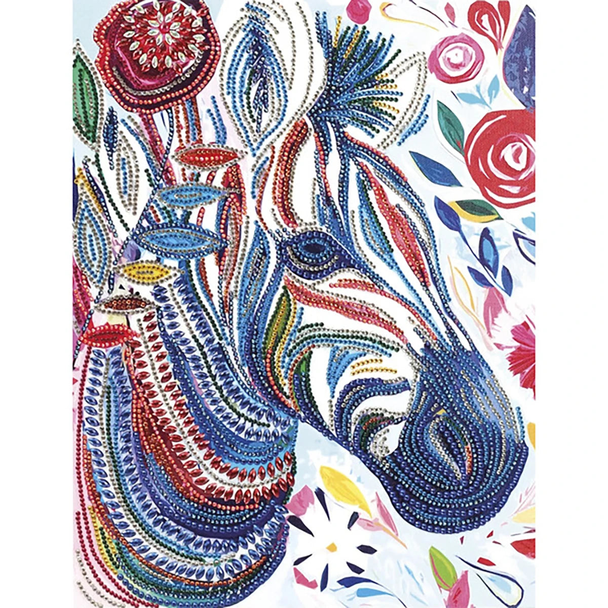 Broderie diamant -  Zèbre