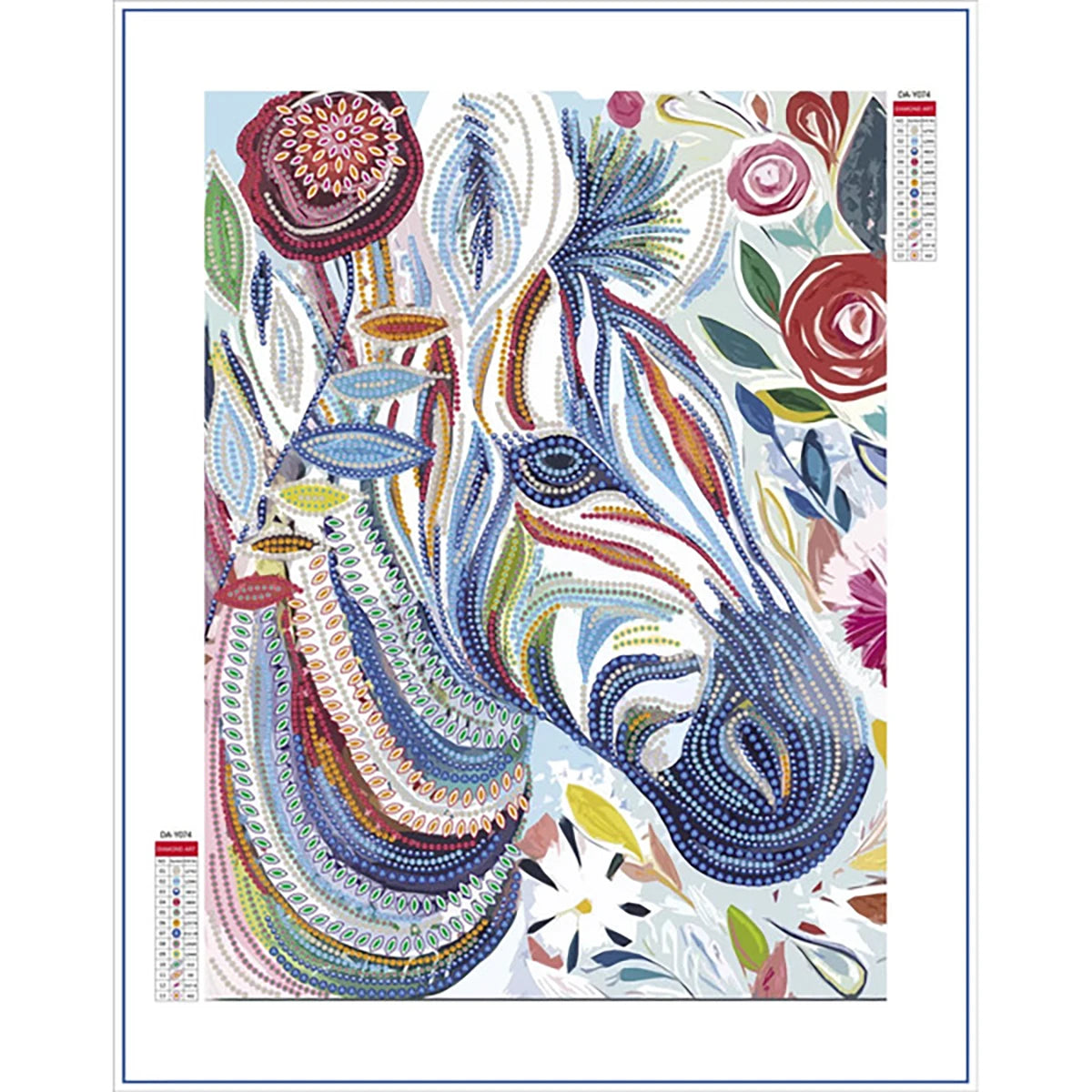 Broderie diamant -  Zèbre