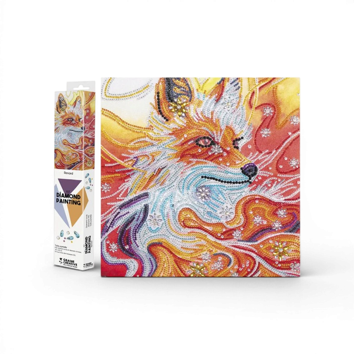 Renard – Broderie diamant