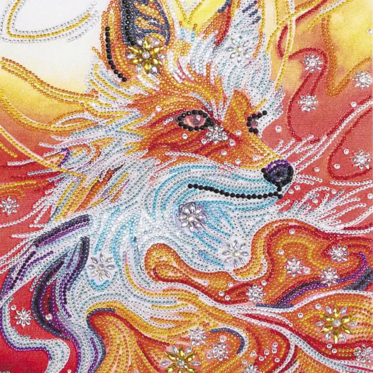 Renard – Broderie diamant