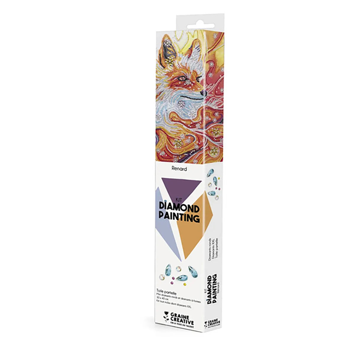Renard – Broderie diamant