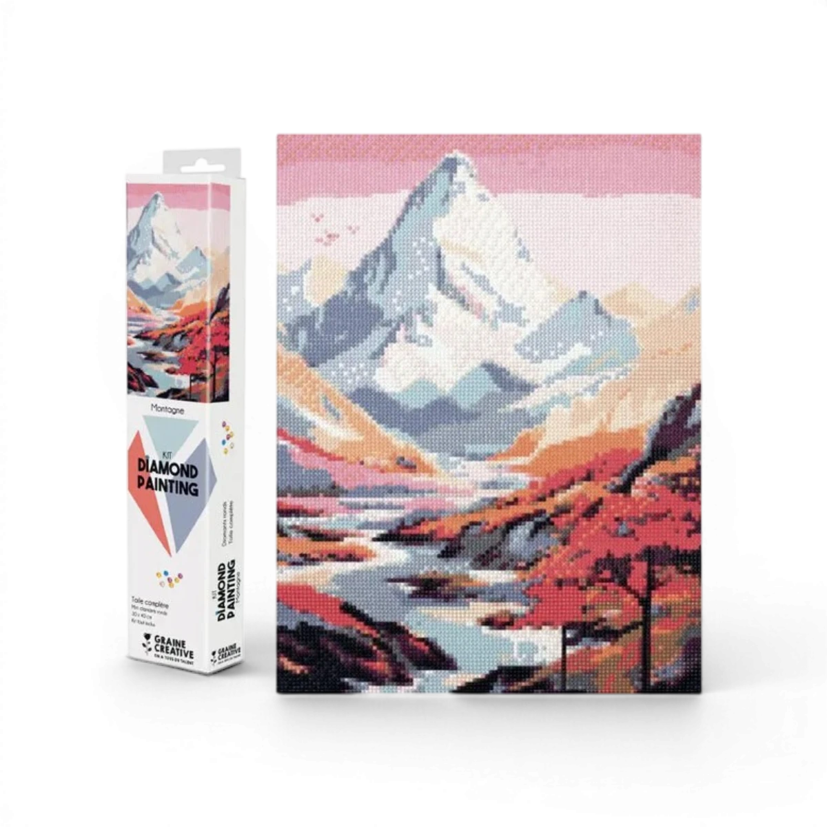 Montagne – Broderie diamant