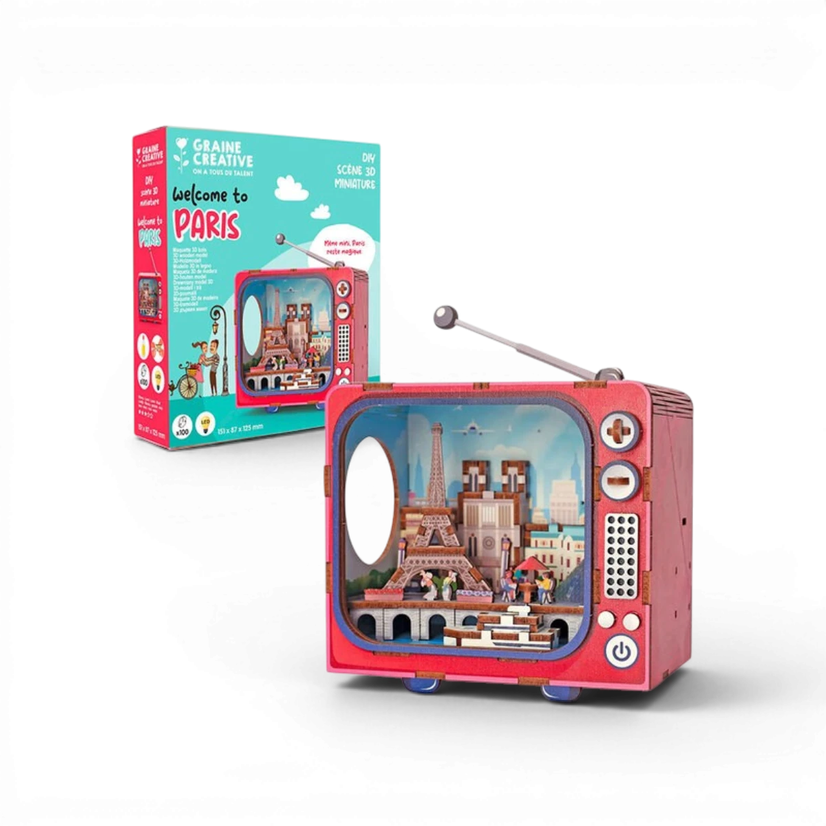 TV Paris – Maquette bois 3D
