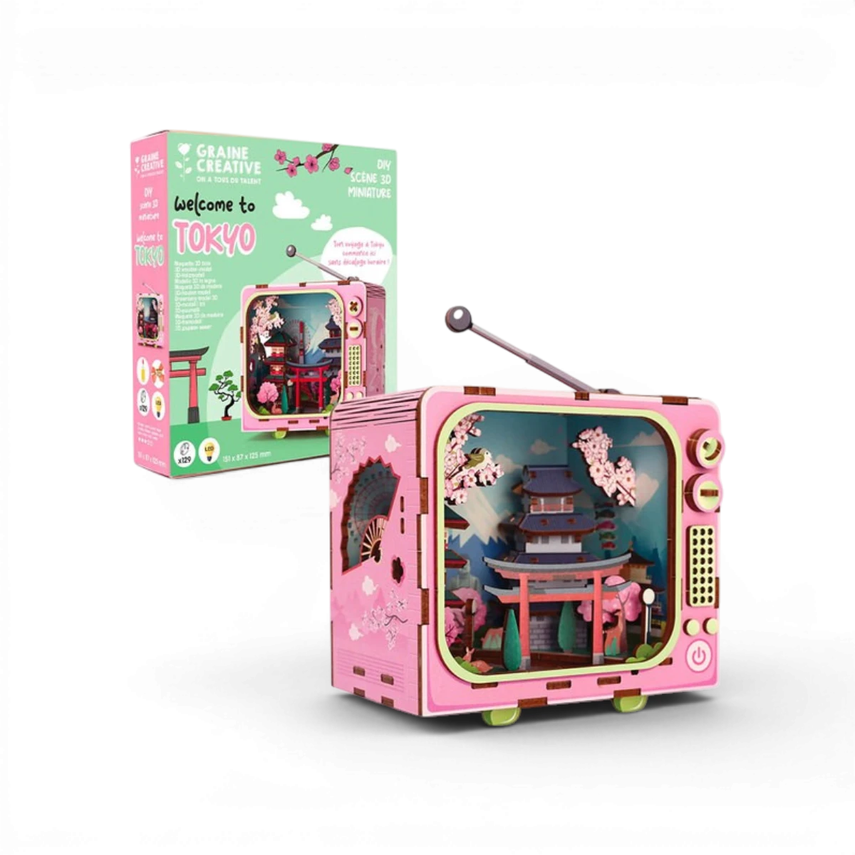 TV Tokyo – Maquette bois 3D