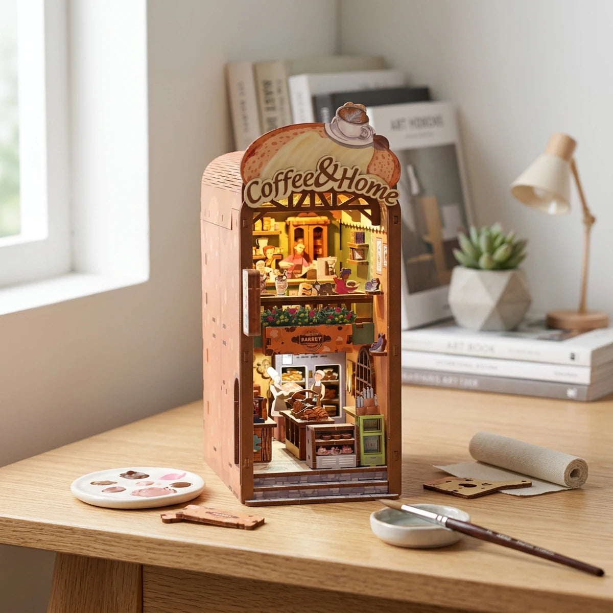 Maquette 3D bois - Cosy coffee