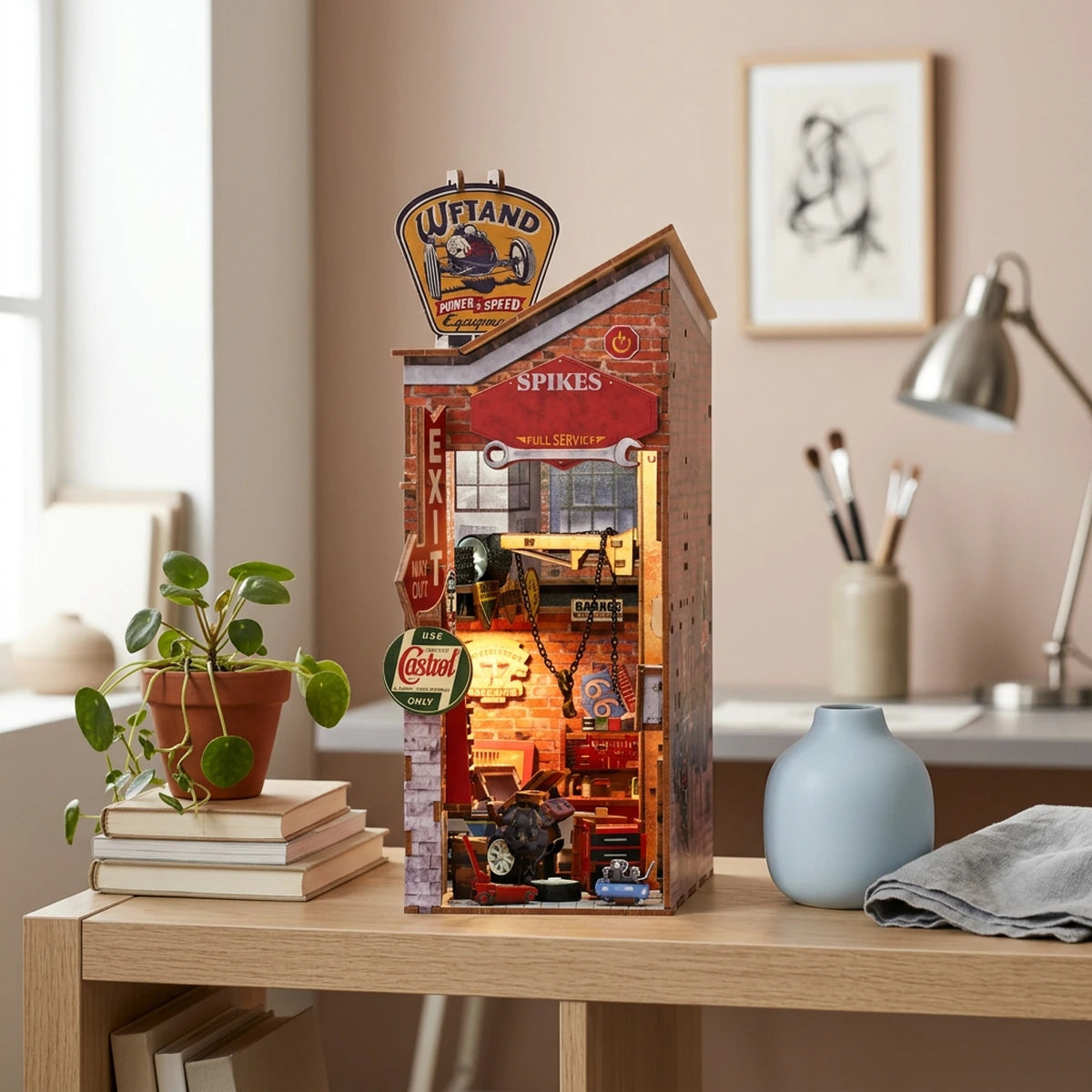 Maquette 3D bois - Garage