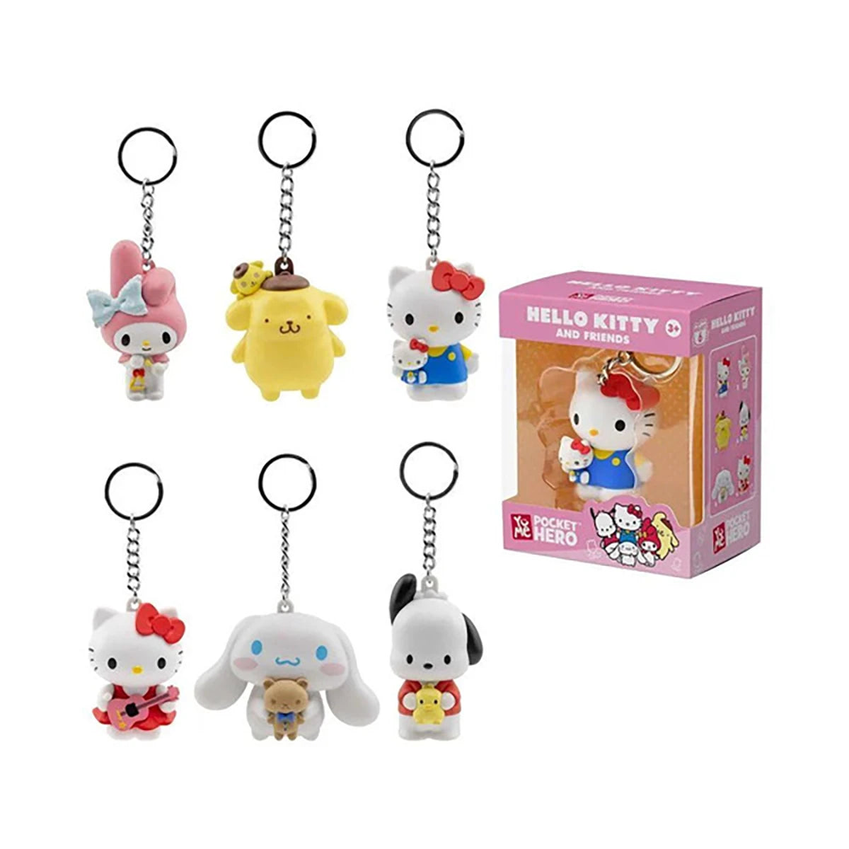 Porte-clés Hello Kitty & Friends 6cm (modèle aléatoire)