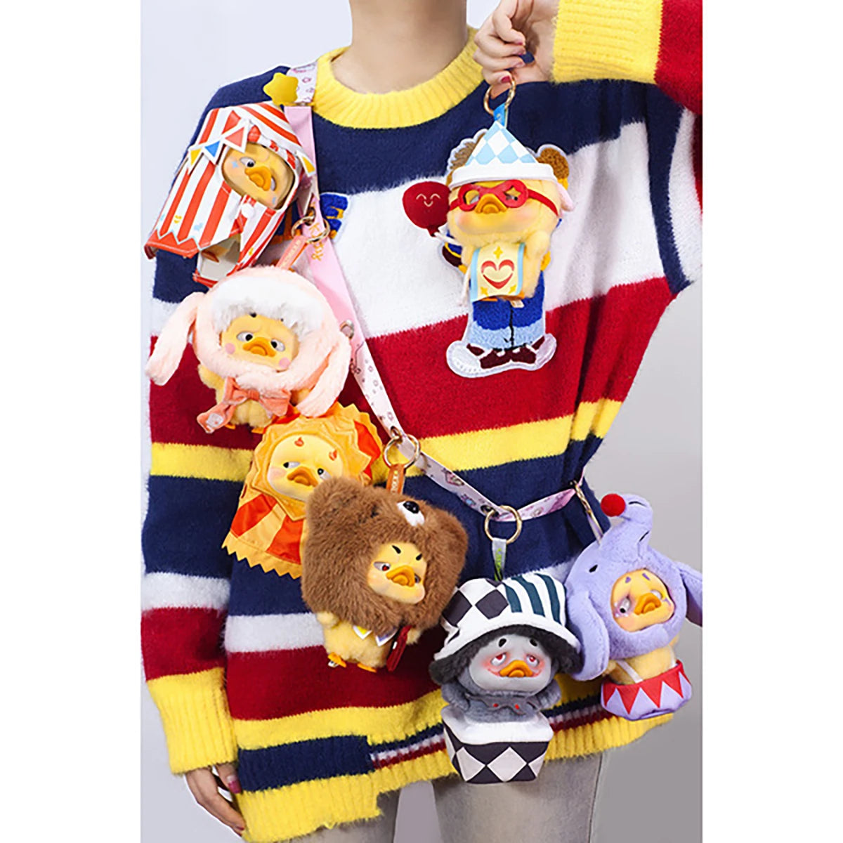 Porte-clés peluche canard Upsetduck Crazy Circus (modèle aléatoire)