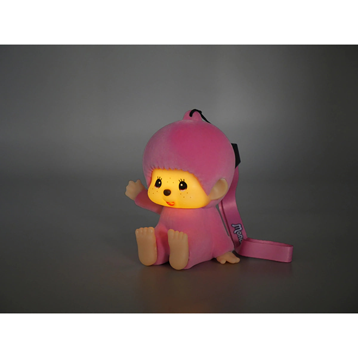 Figurine lumineuse Monchichi rose