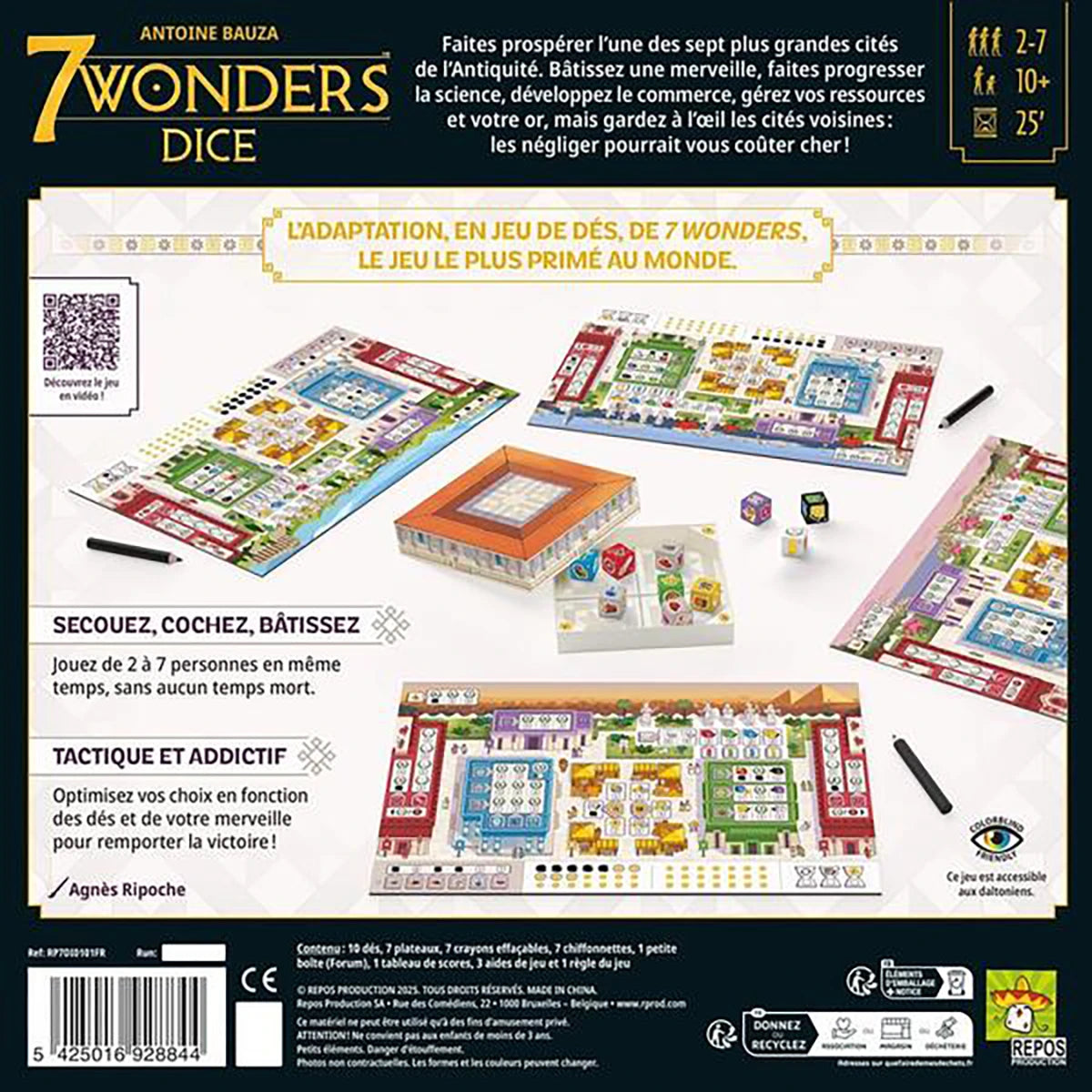 7 Wonders Dice – Jeu de stratégie et dés