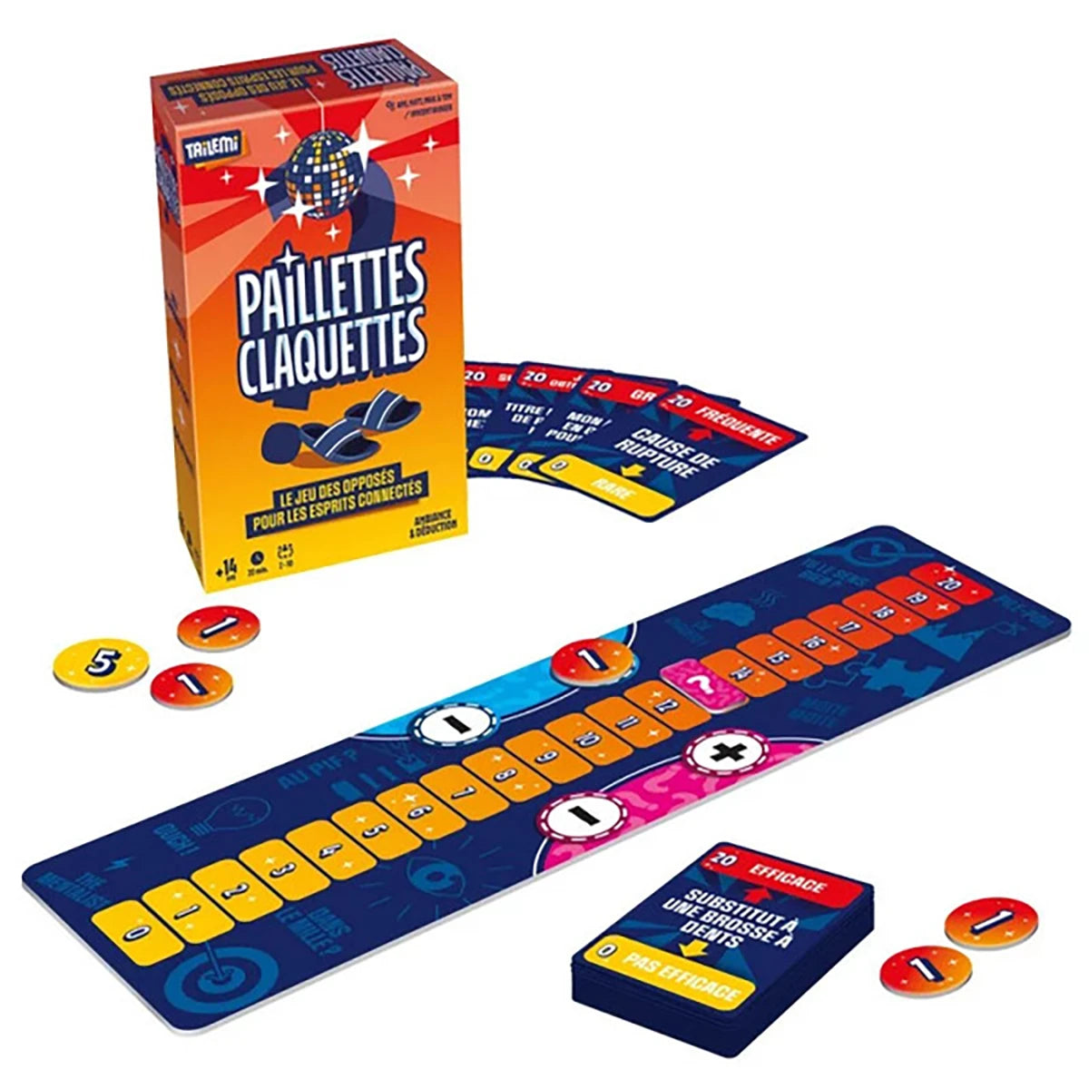 Paillettes Claquettes – Jeu d’ambiance déduction et suspension