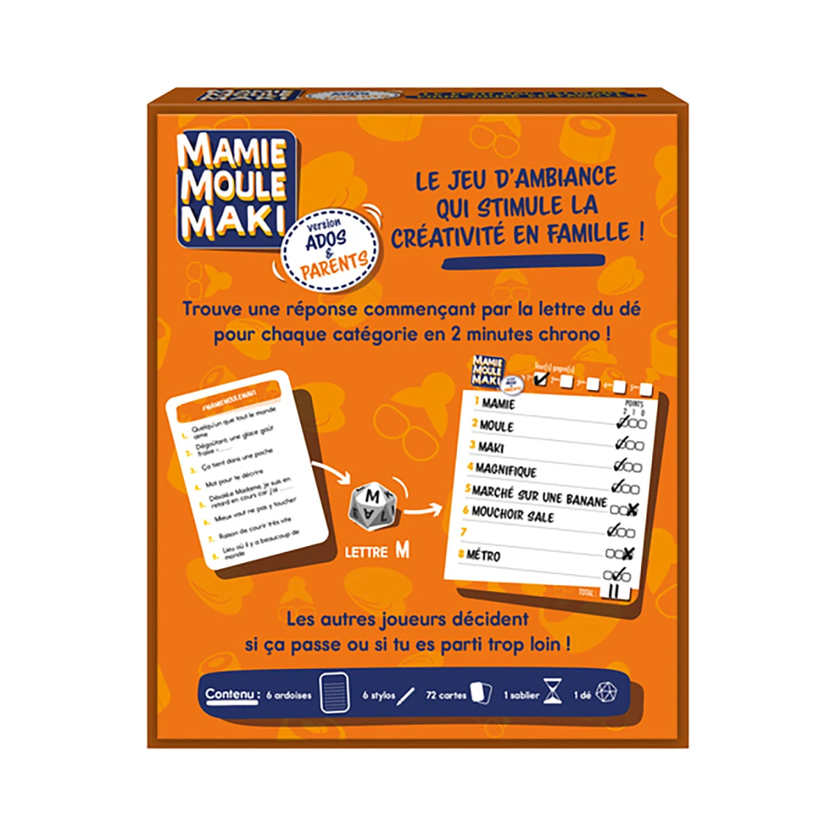 Mamie Moule Maki Ados & Parents – Jeu d’ambiance créativité et fun