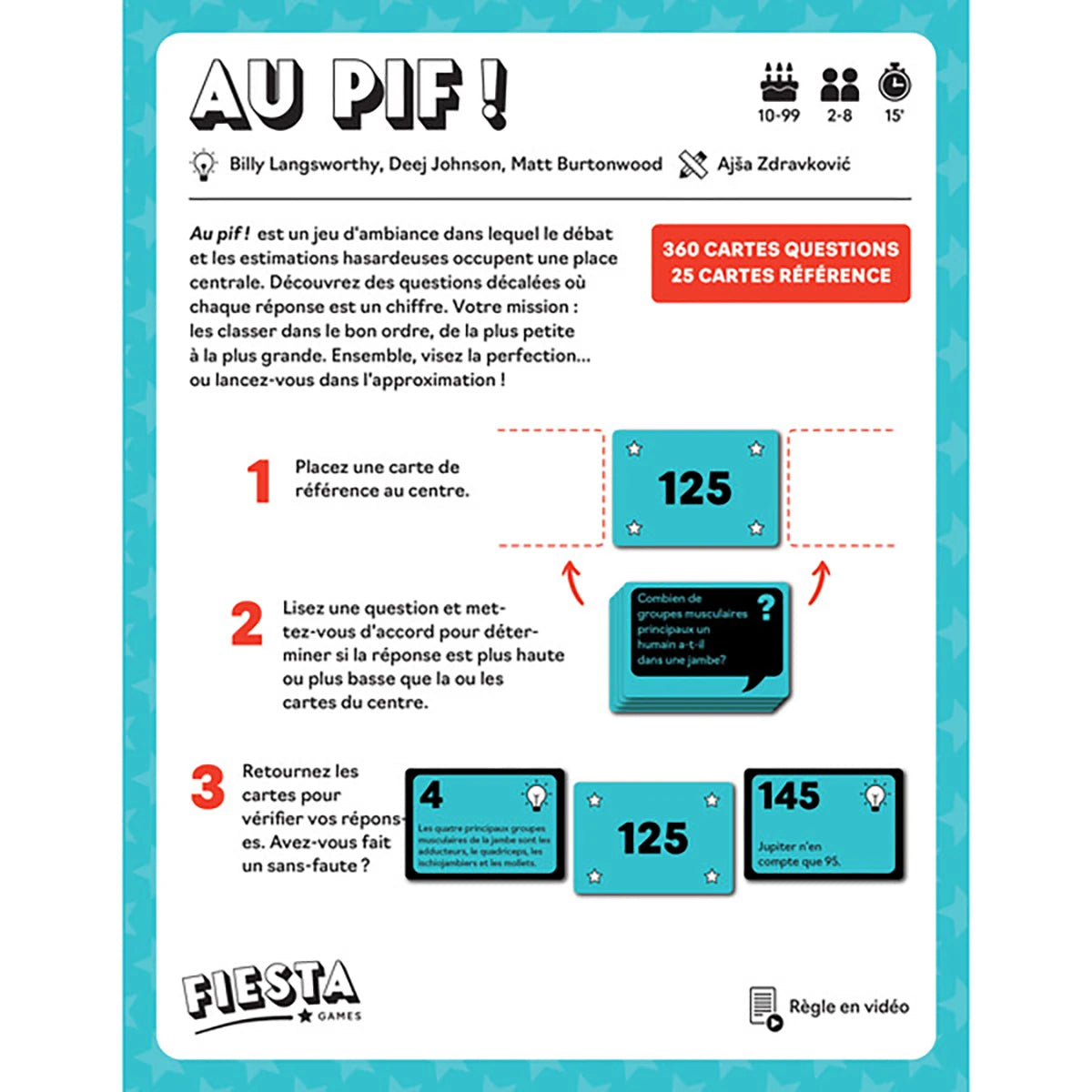 Au Pif – Jeu de connaissances et déduction