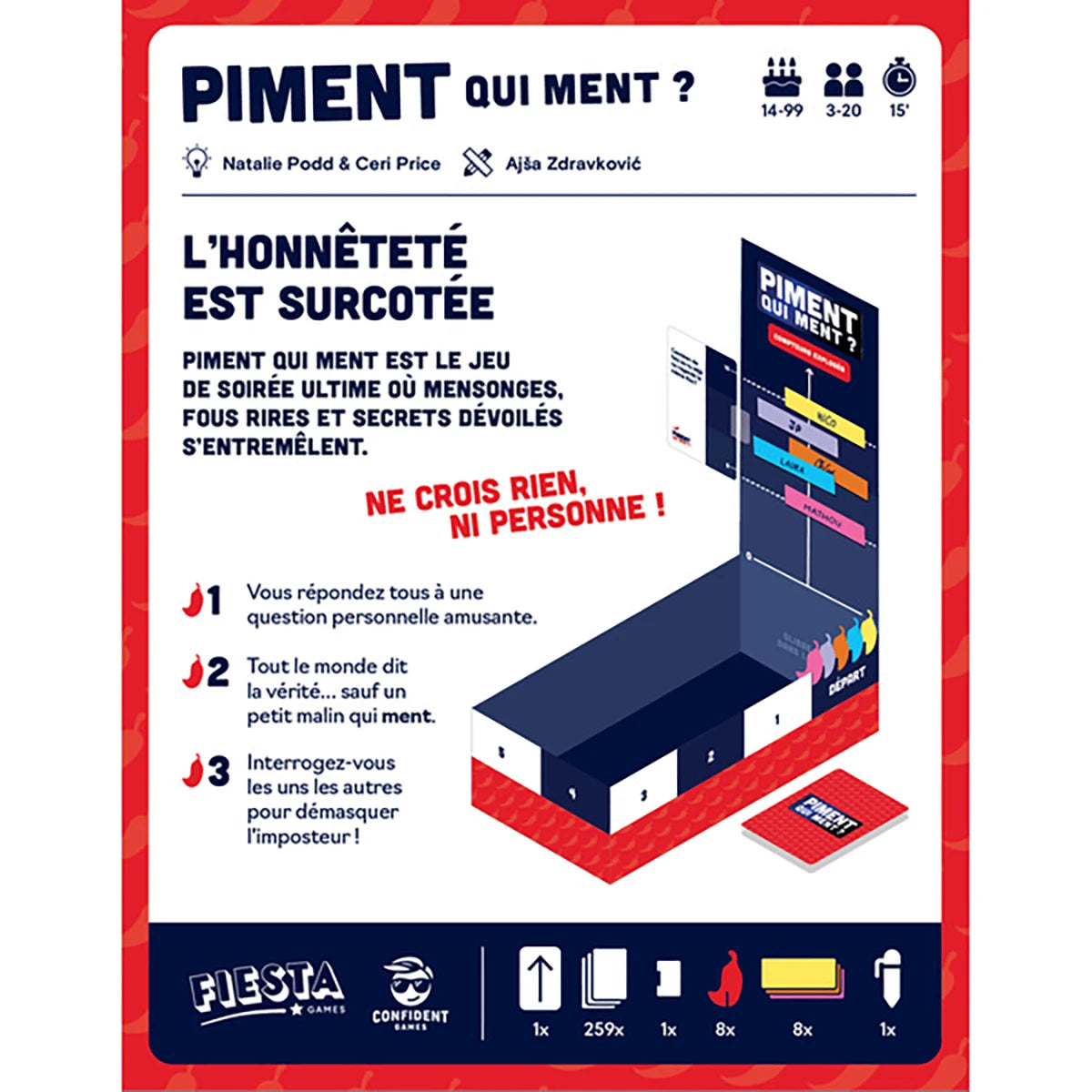 Piment qui ment – Jeu de bluff et psychologie
