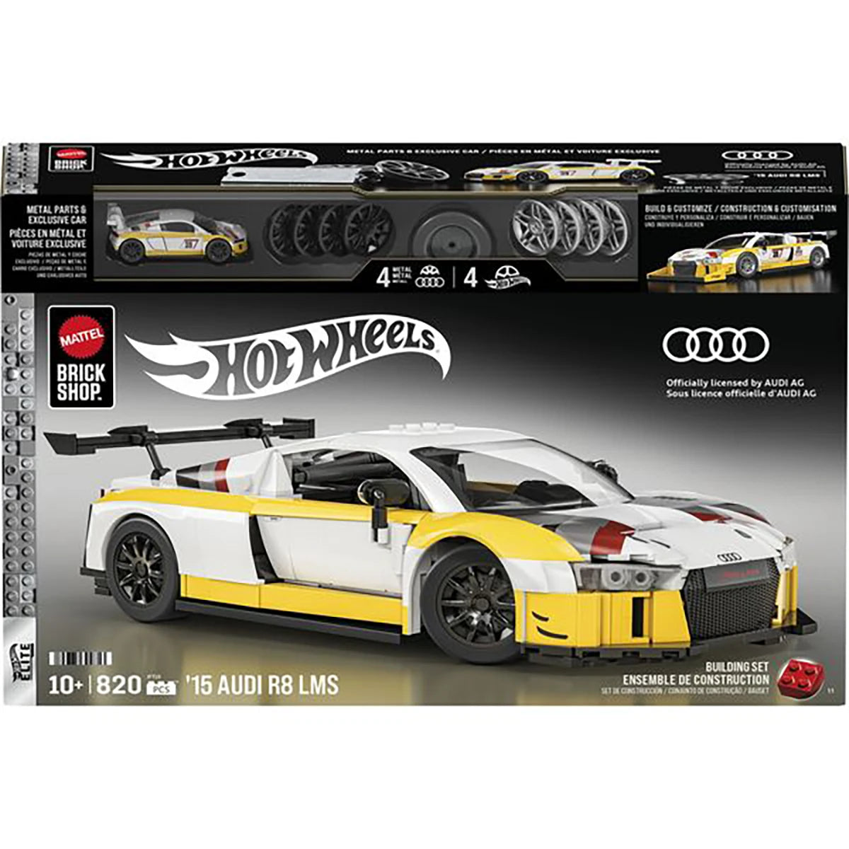 Audi R8 LMS – Coffret de construction – Mattel Brick Shop