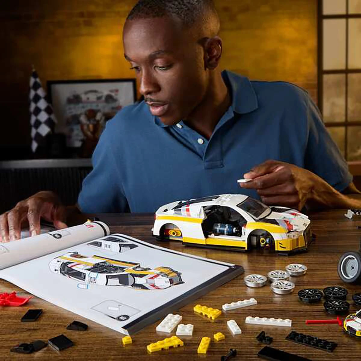 Audi R8 LMS – Coffret de construction – Mattel Brick Shop