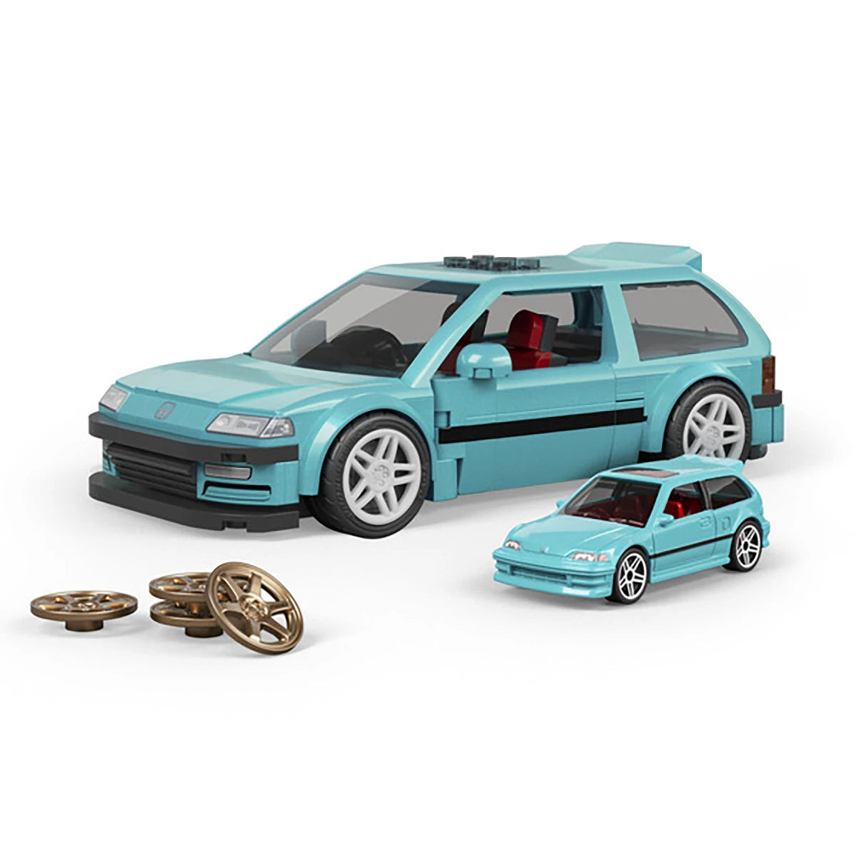 Custom 90 Honda Civic EF – Coffret de construction – Mattel Brick Shop