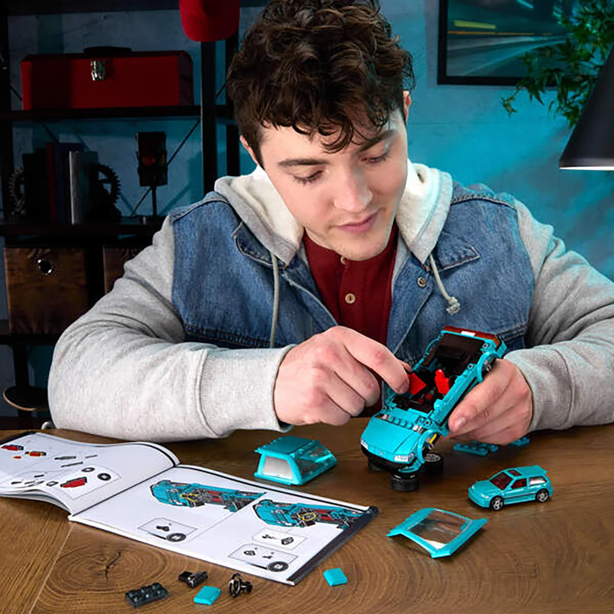 Custom 90 Honda Civic EF – Coffret de construction – Mattel Brick Shop