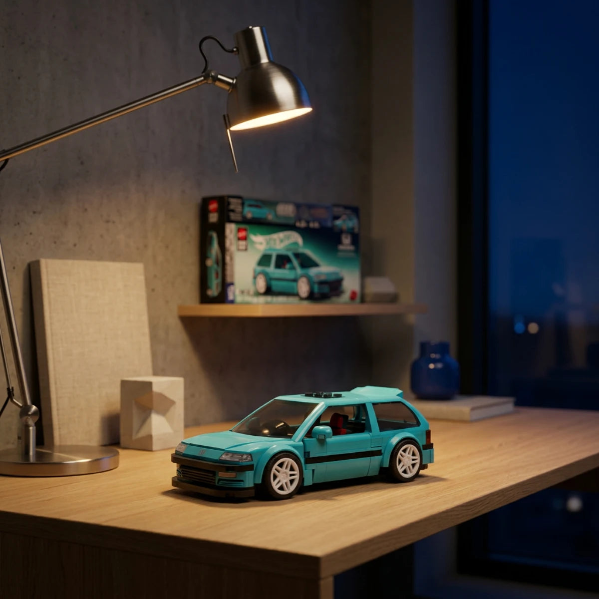 Custom 90 Honda Civic EF – Coffret de construction – Mattel Brick Shop