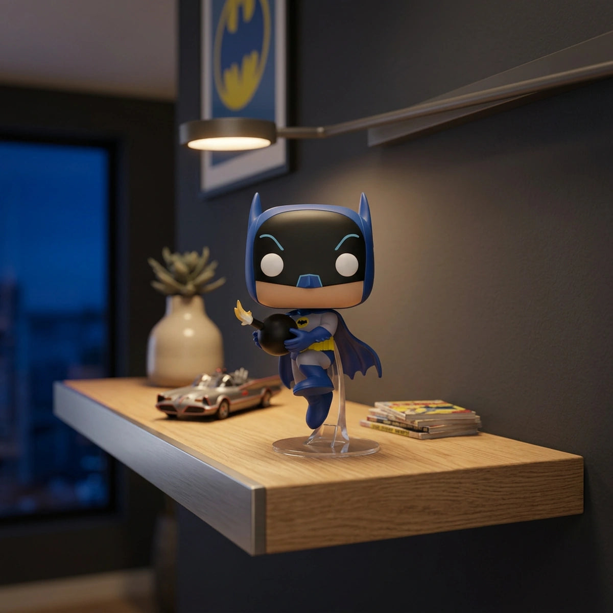 Figurine POP! Heroes - Batman 1966 saison 2 - Batman avec une bombe