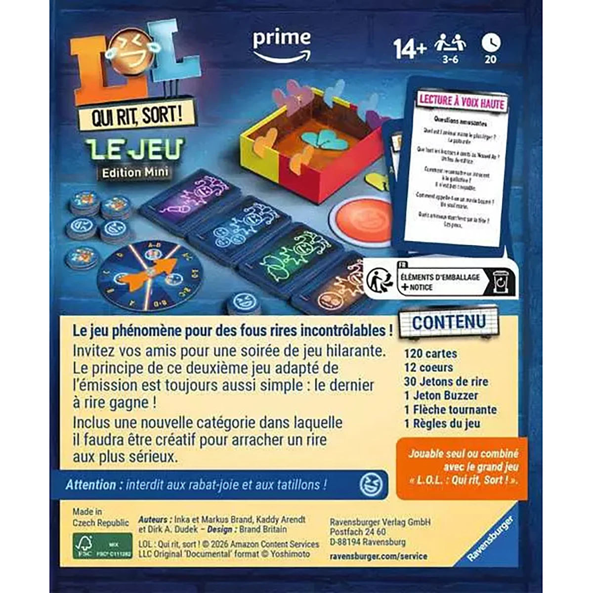 LOL Qui Rit Sort Mini – Jeu d’ambiance humour et fun