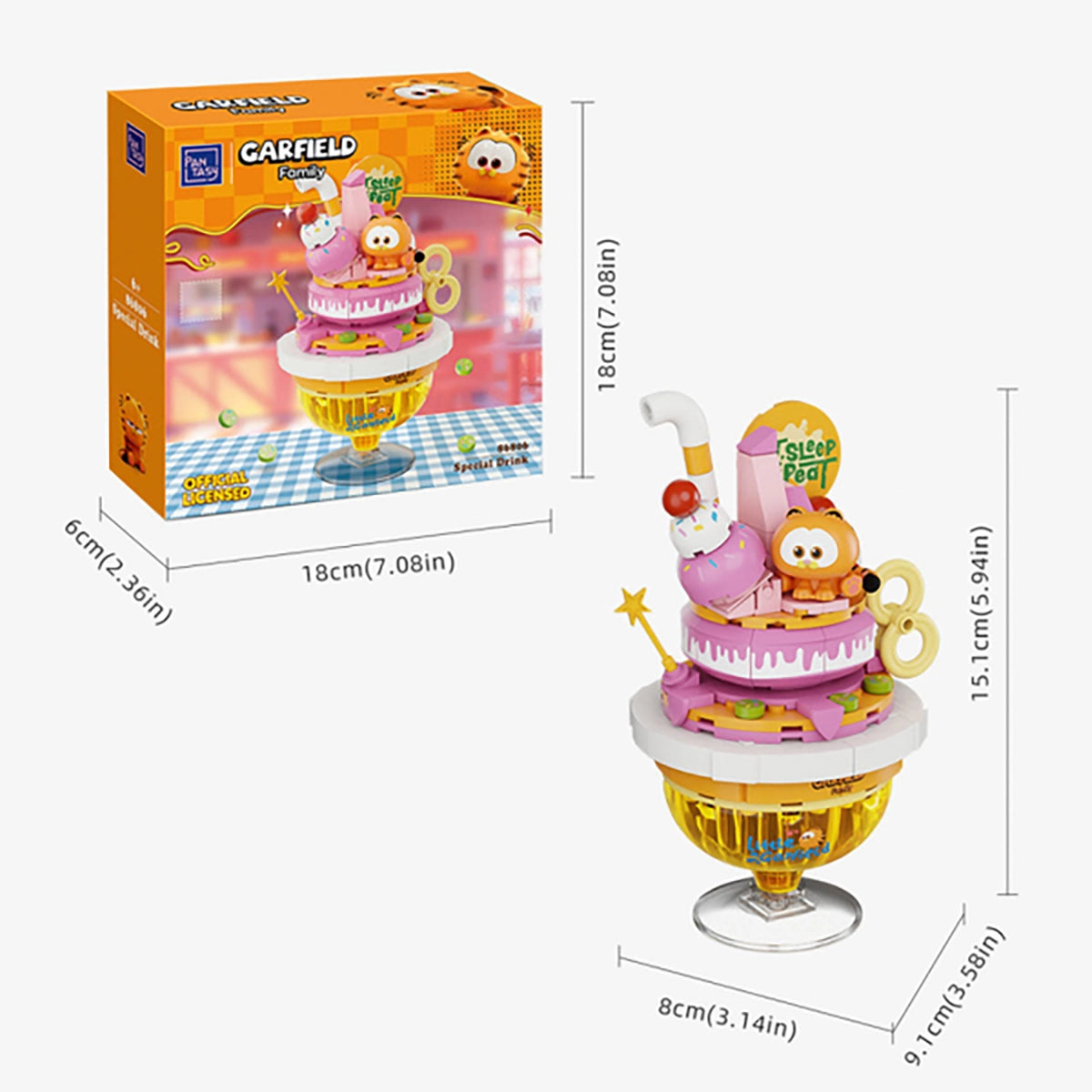 Figurine Garfield 12 cm (146 pièces) - Pantasy à construire