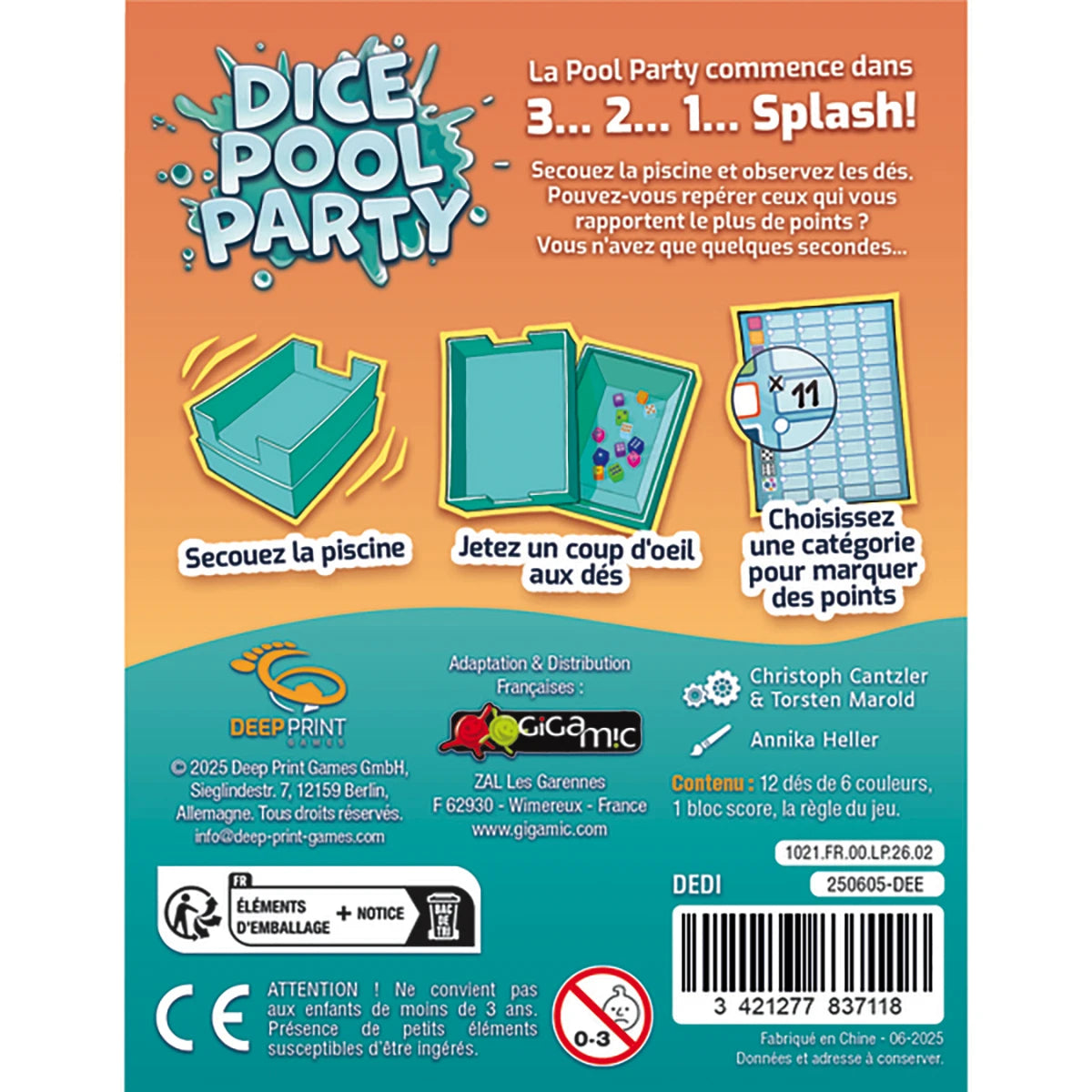 Dice Pool Party – Jeu d’ambiance mémoire et observation