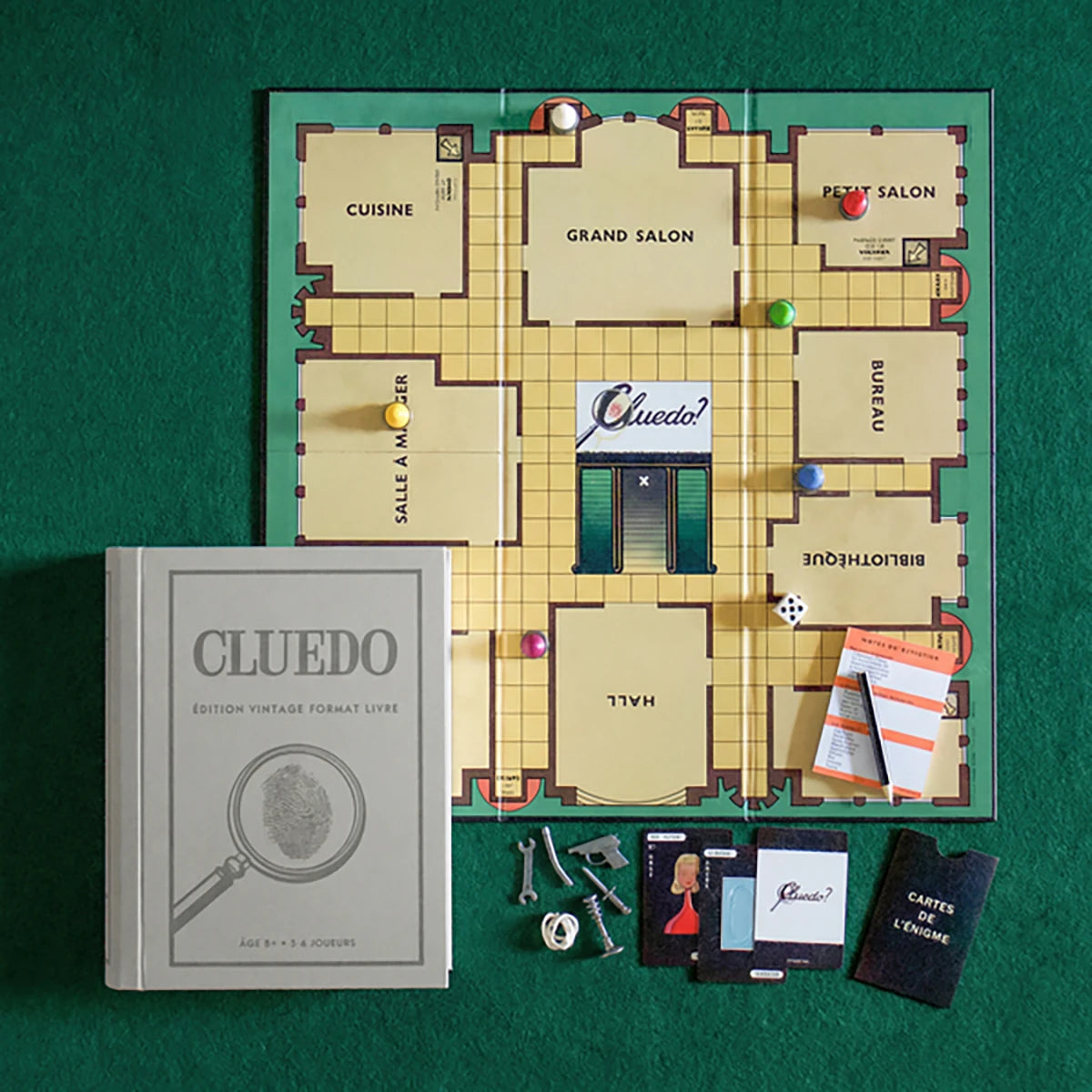 Cluedo Vintage – Jeu d’enquête classique et déduction
