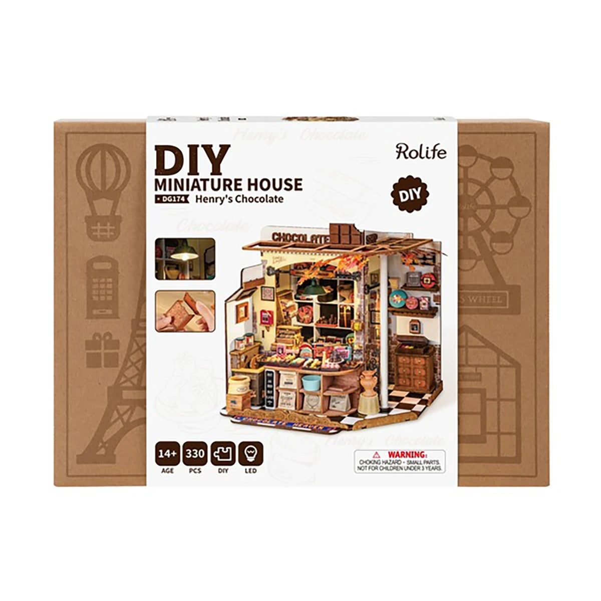 La Chocolaterie de Henry – Maquette diorama (330 pièces)