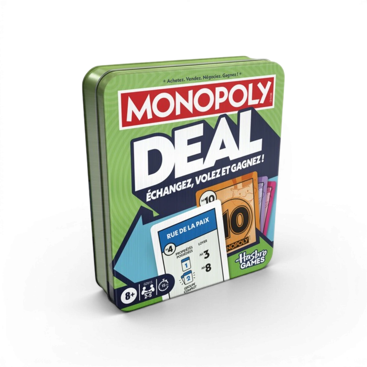 Jeu Monopoly Deal boîte métal