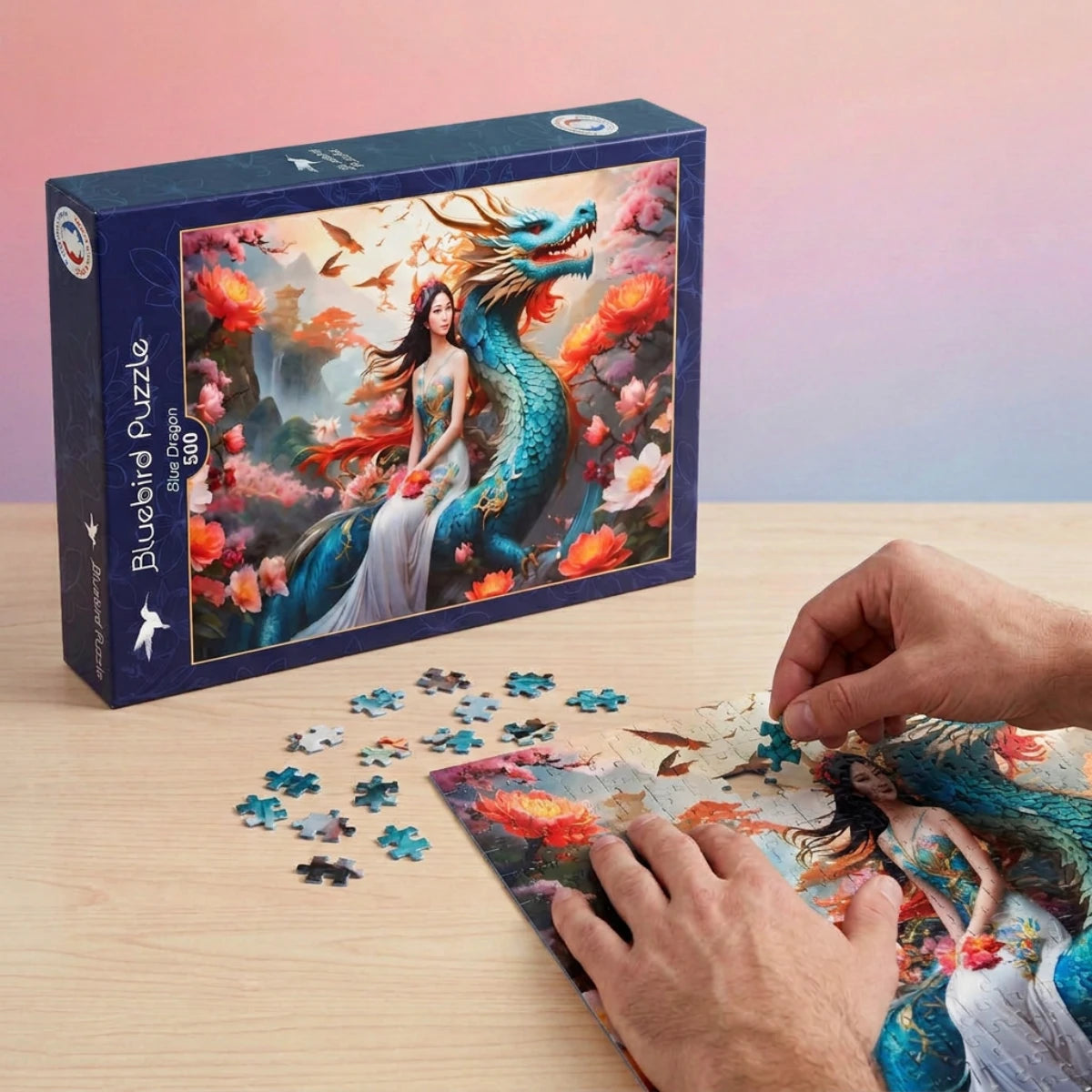 Puzzle dragon 500 pièces – Bluebird