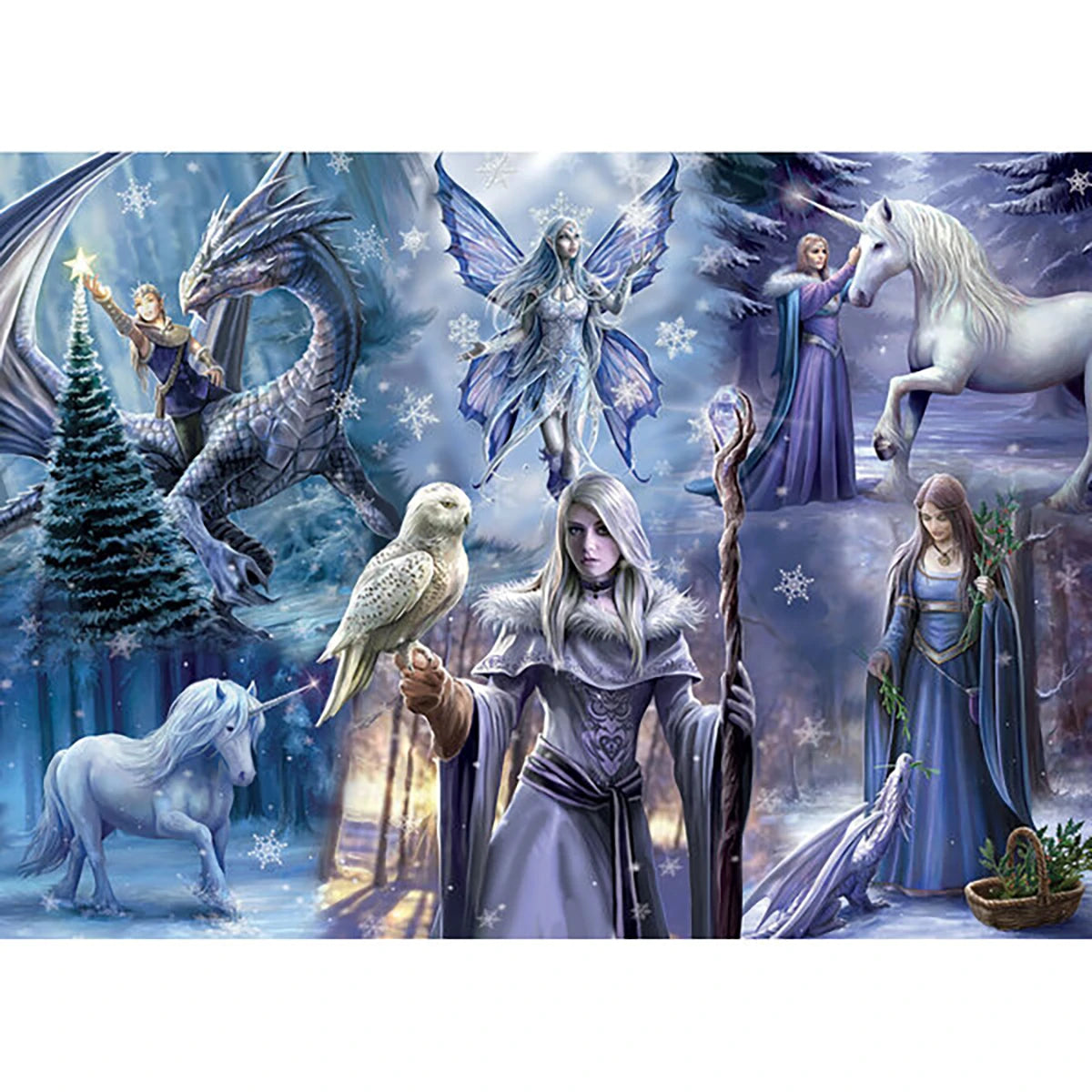 Puzzle Anne Stokes, Winter Fantasy 1000 pièces – Bluebird