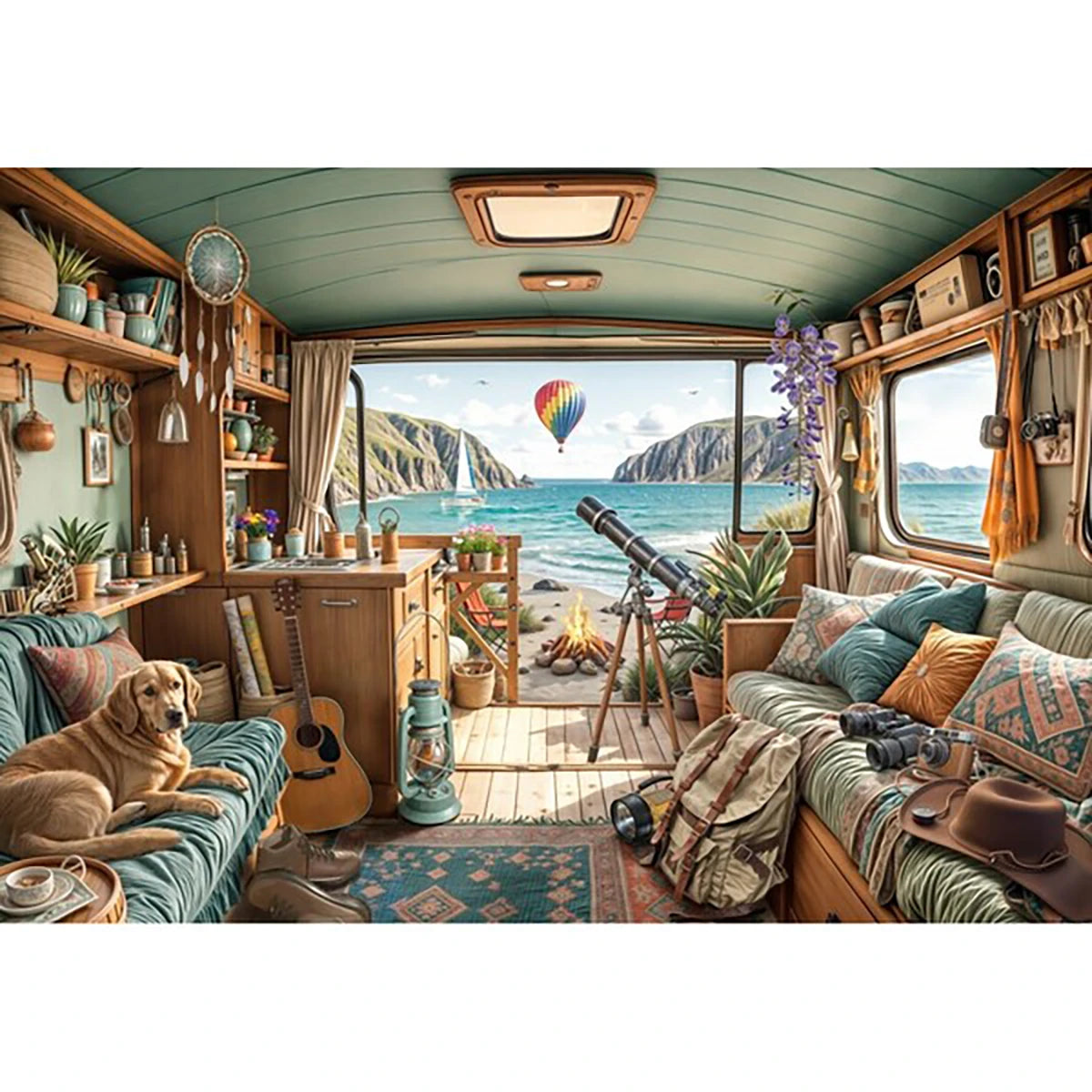 Puzzle Camping Coast 1000 pièces – Bluebird