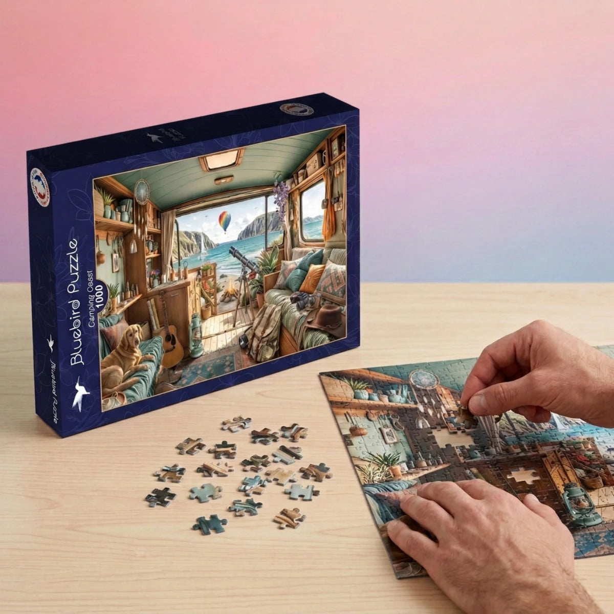 Puzzle Camping Coast 1000 pièces – Bluebird