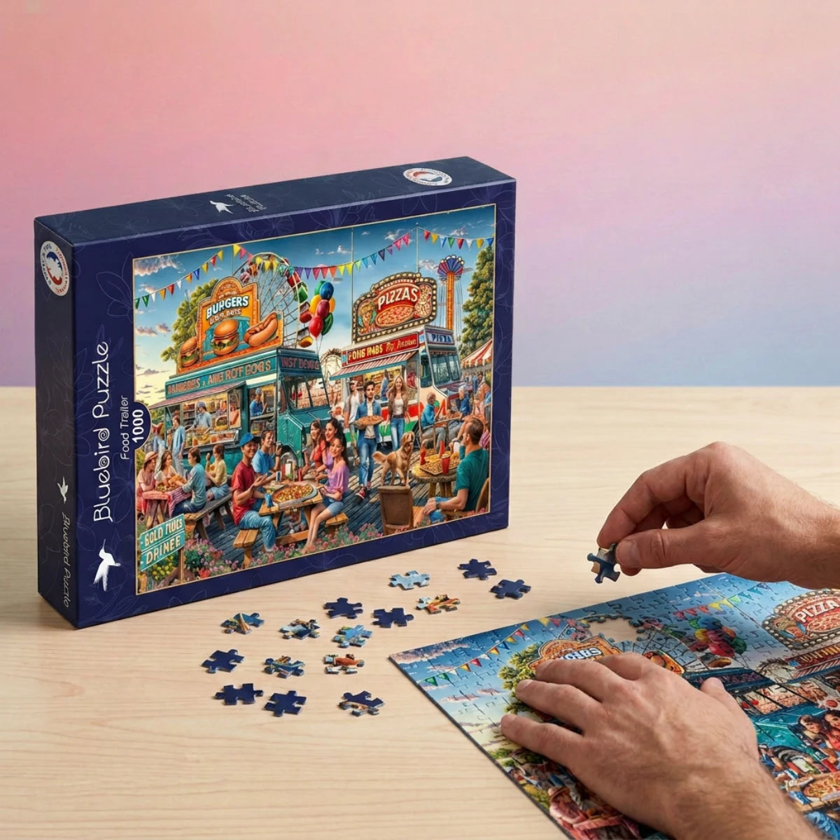 Puzzle Food truck 1000 pièces – Bluebird