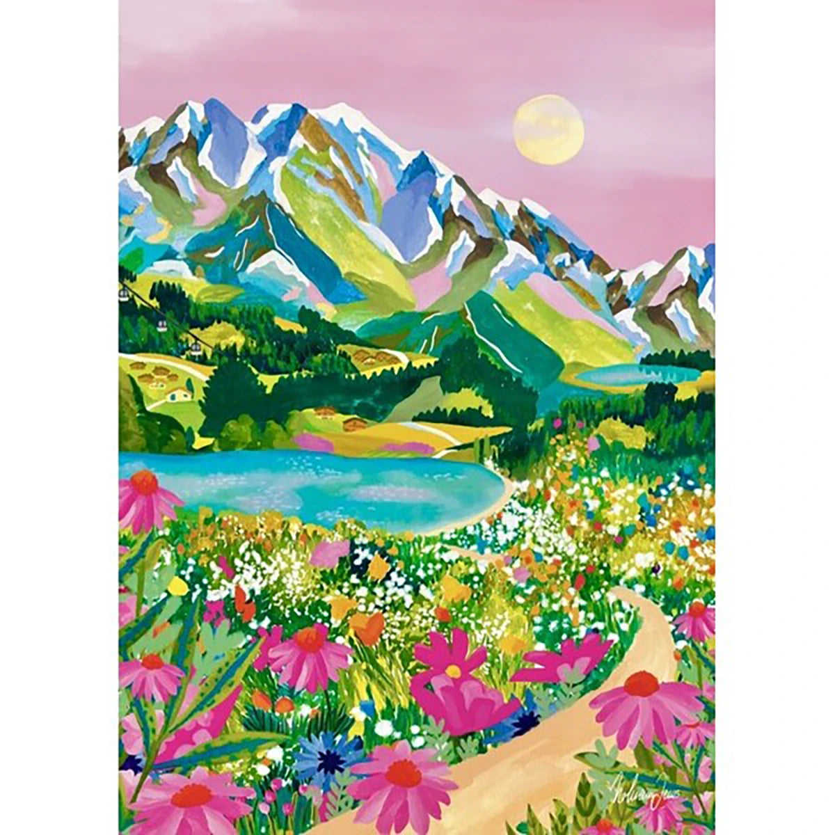 Puzzle paysage alpin 500 pièces – Pieces & Peace