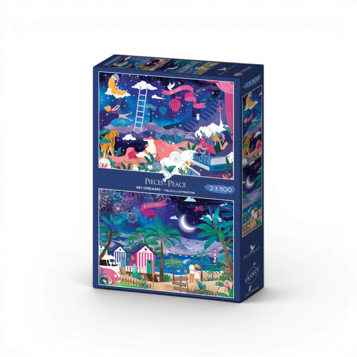 Coffret 2 Puzzles Onirique - 500 Pièces